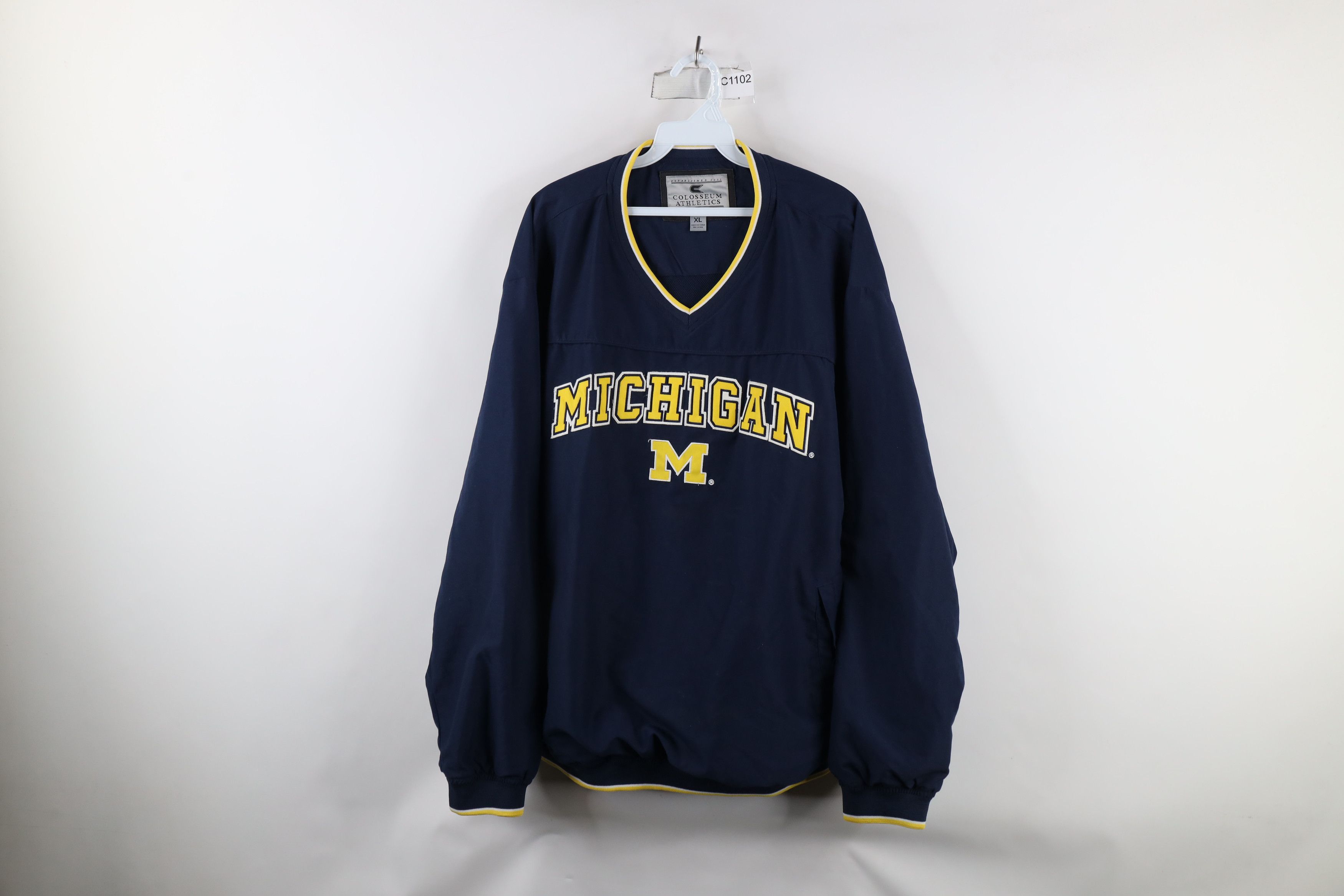 Vintage Vintage Out University of Michigan Pullover Jacket Blue Size US XL / EU 56 / 4 - 1 Thumbnail