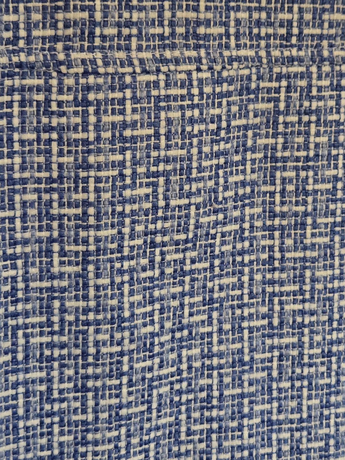 Nice Collective 9 & CO Midi Dress Size 6 Blue White Tweed Fit And Flare A Li Size M / US 6-8 / IT 42-44 - 7 Thumbnail