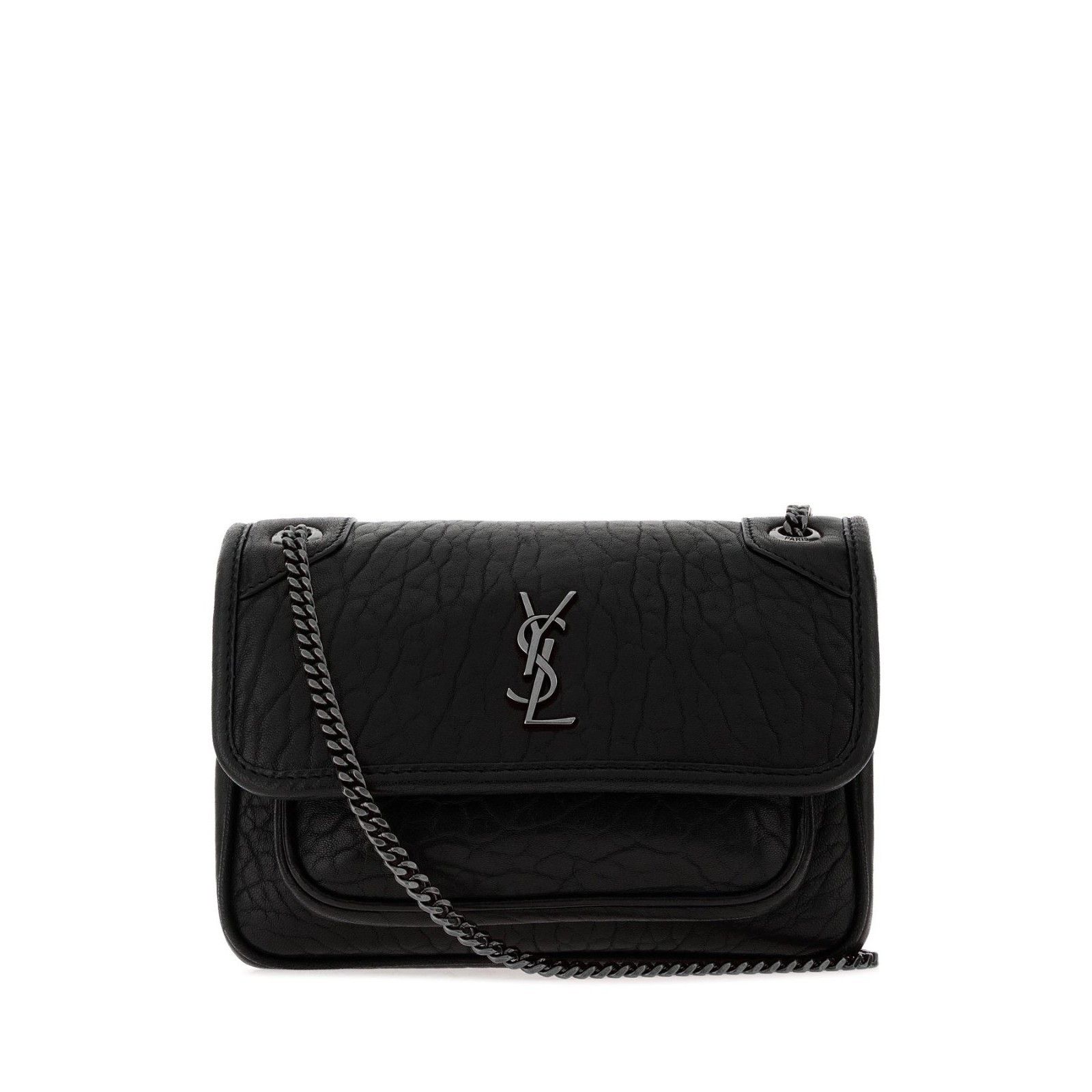 Saint Laurent Paris SAINT LAURENT $2300 Niki Mini Black Shoulder Bag New & Authe Size ONE SIZE - 1 Thumbnail