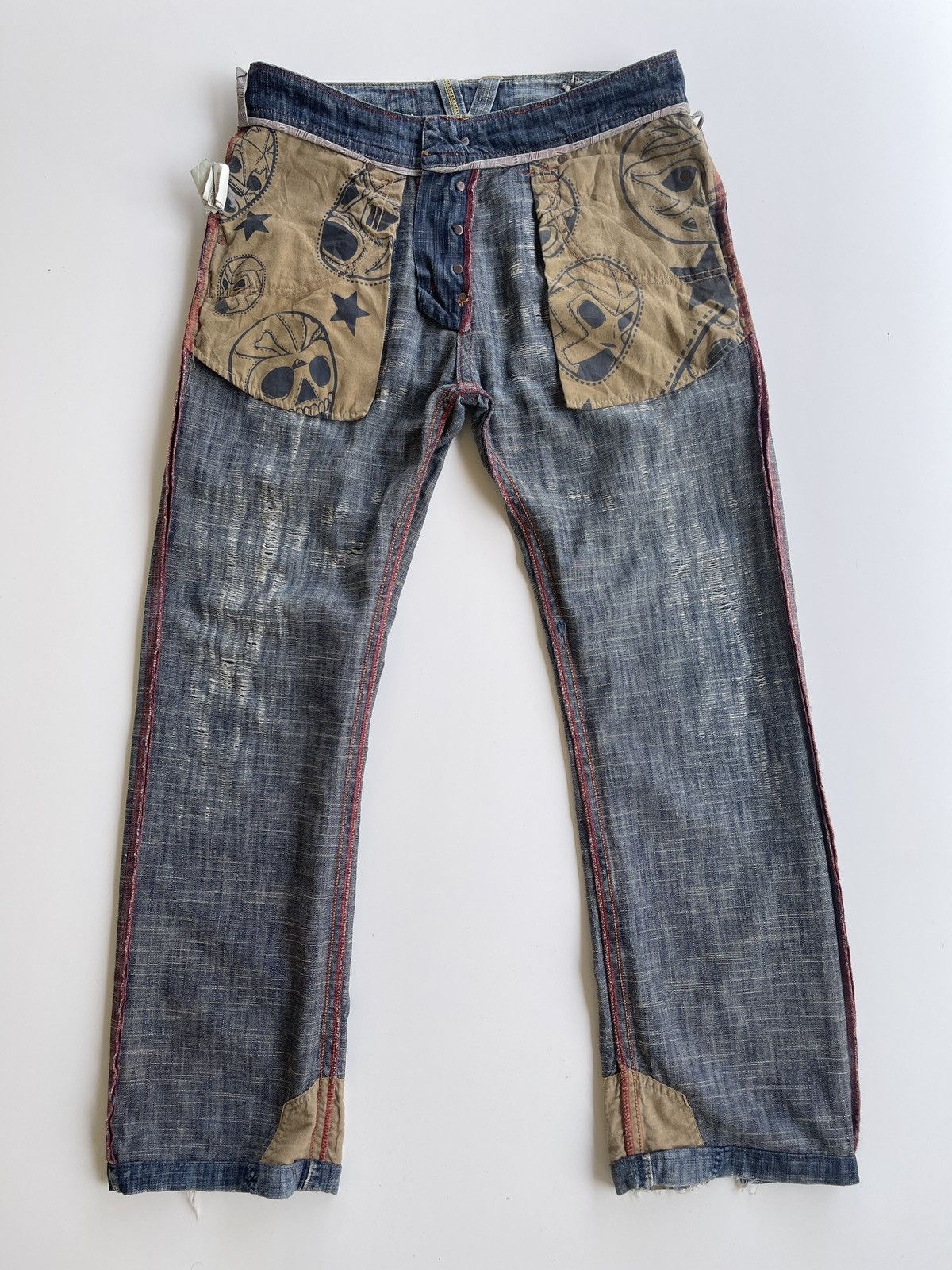 Quiksilver Quiksilver Used Dirty Pattern Denim Size US 35 - 10 Thumbnail