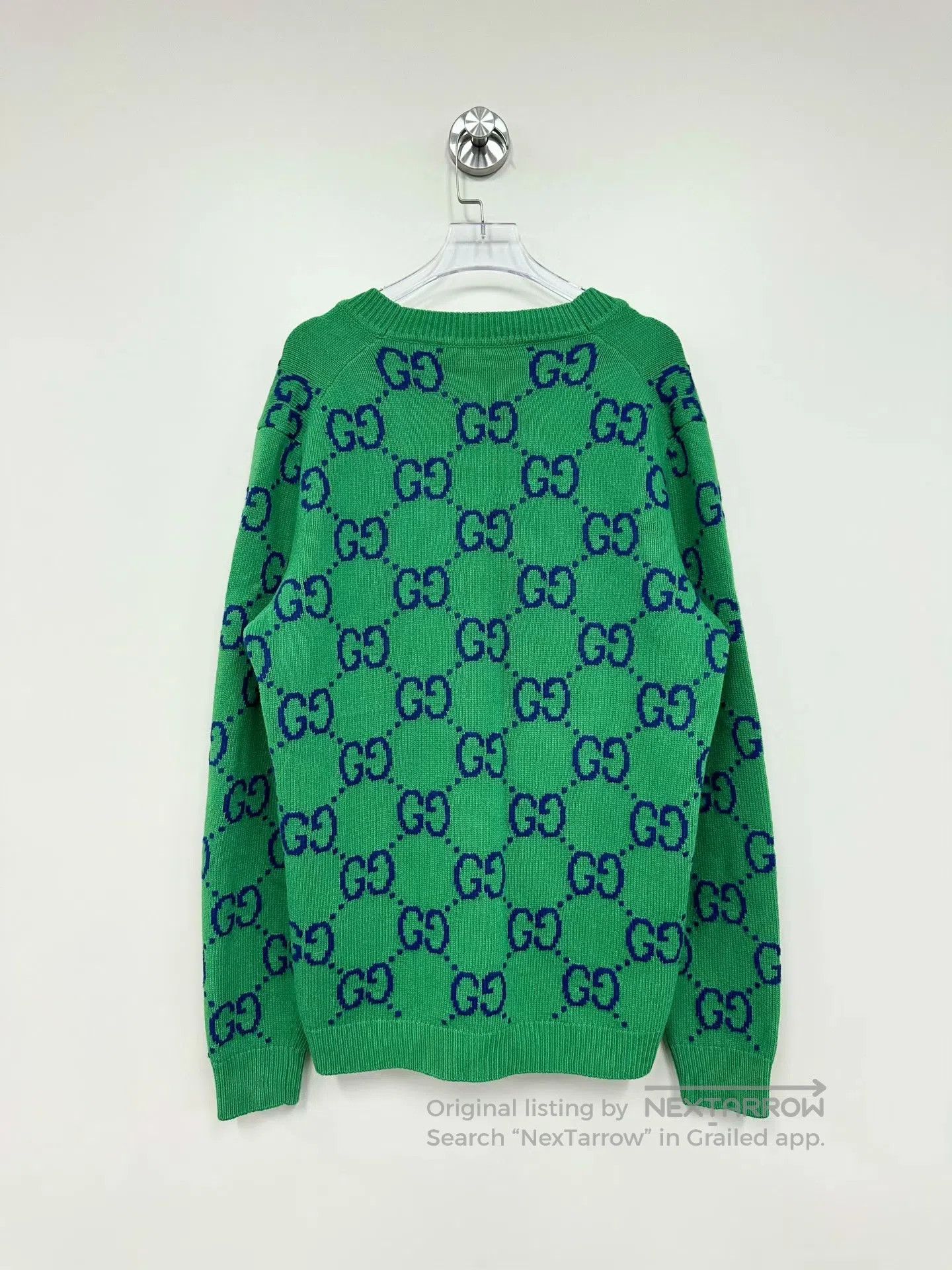 Gucci Guicci Green double G full print knitted cardigan jacket| Size US S / EU 44-46 / 1 - 2 Thumbnail