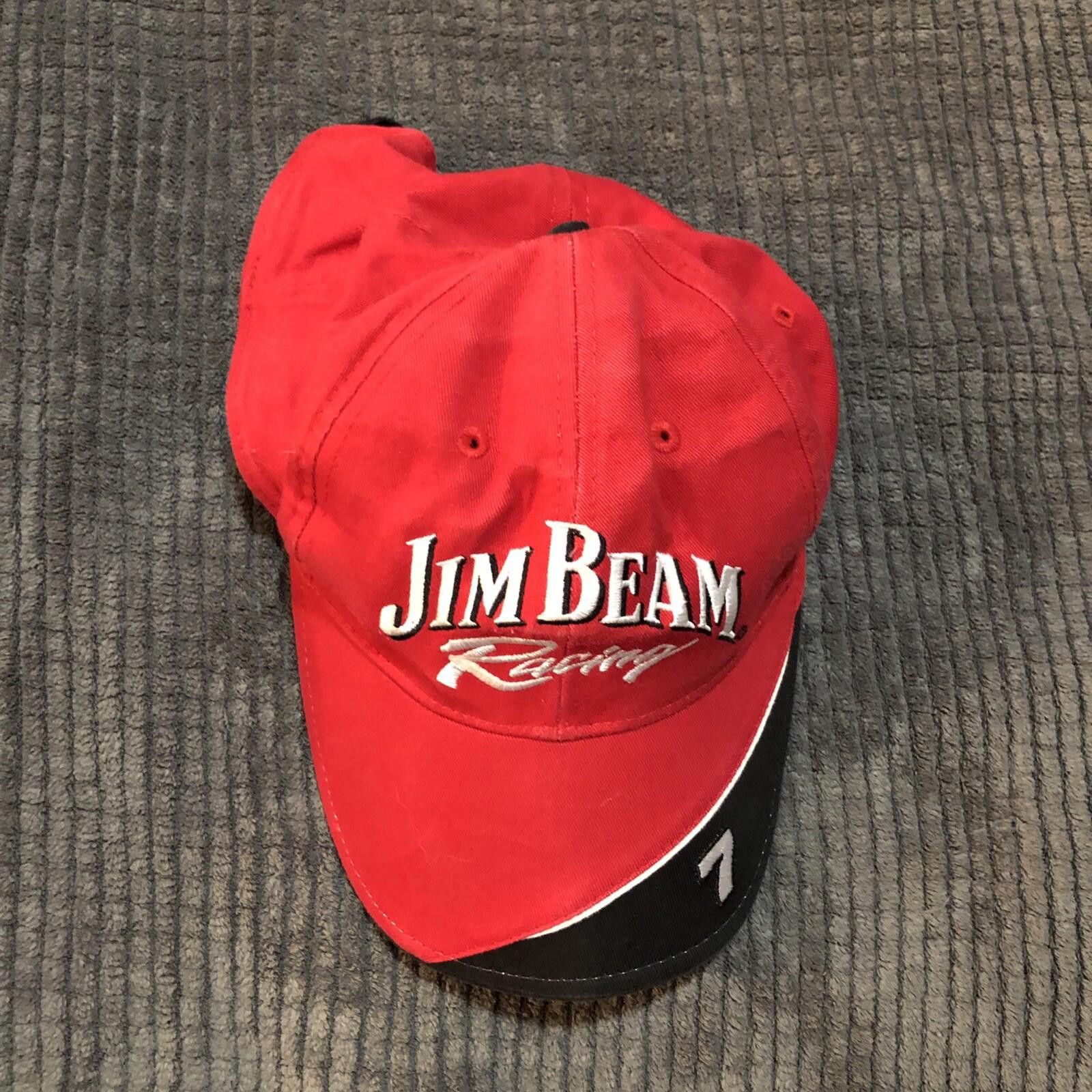 Designer Jim Beam Bourbon Robby Gordon Racing NASCAR #7 Hat Size ONE SIZE - 2 Thumbnail