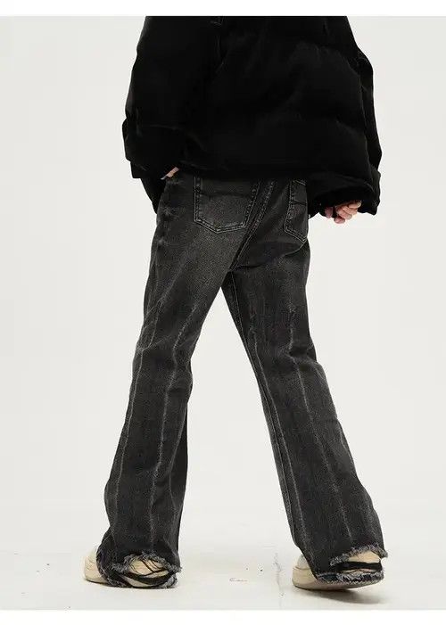 VIBE Baggy streetwear y2k flared ripped jeans pants wide leg Size US 31 - 4 Thumbnail