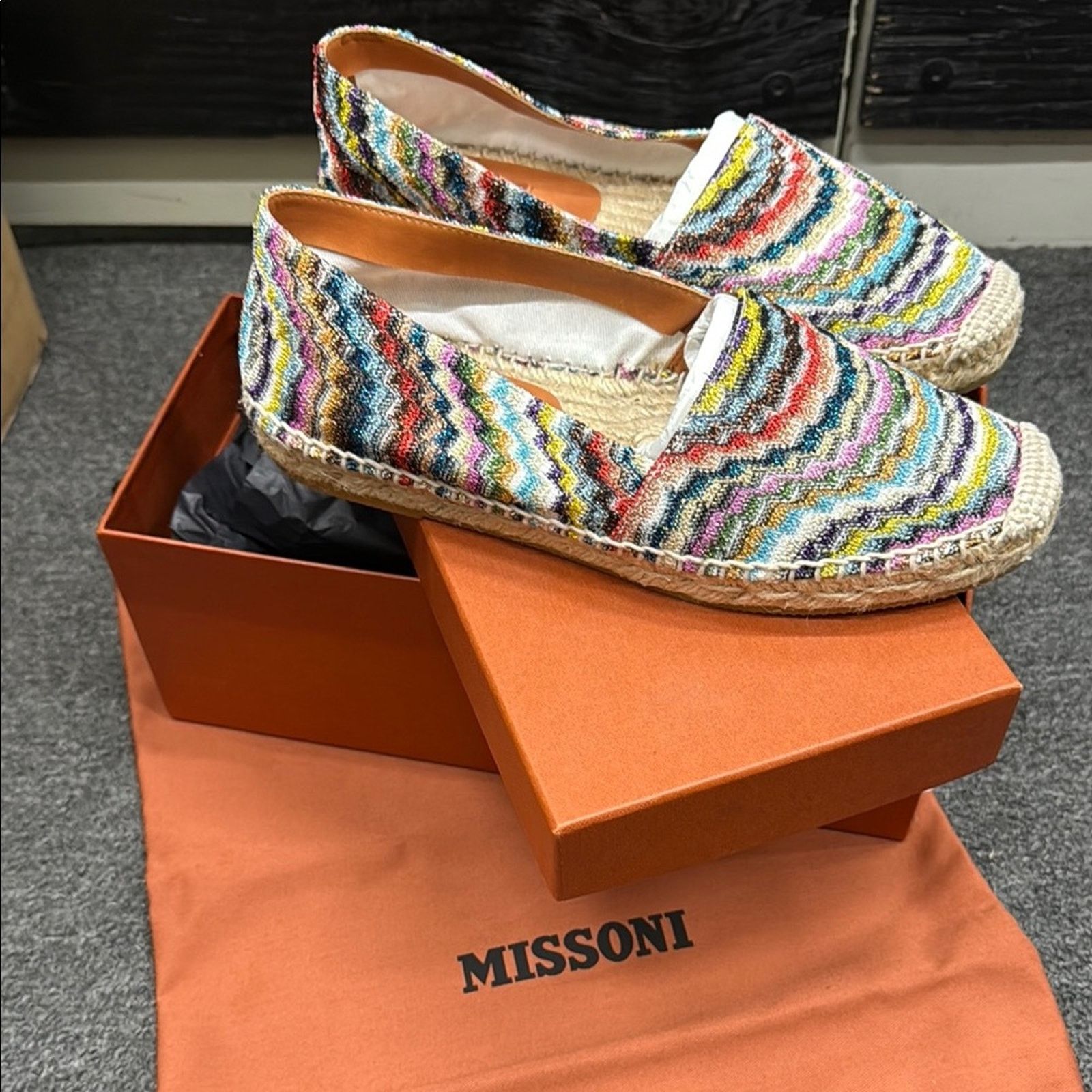 Missoni NWT Missoni Multicolor Espadrille Flats Size 36 US 6 Size US 6 / IT 36 - 1 Thumbnail