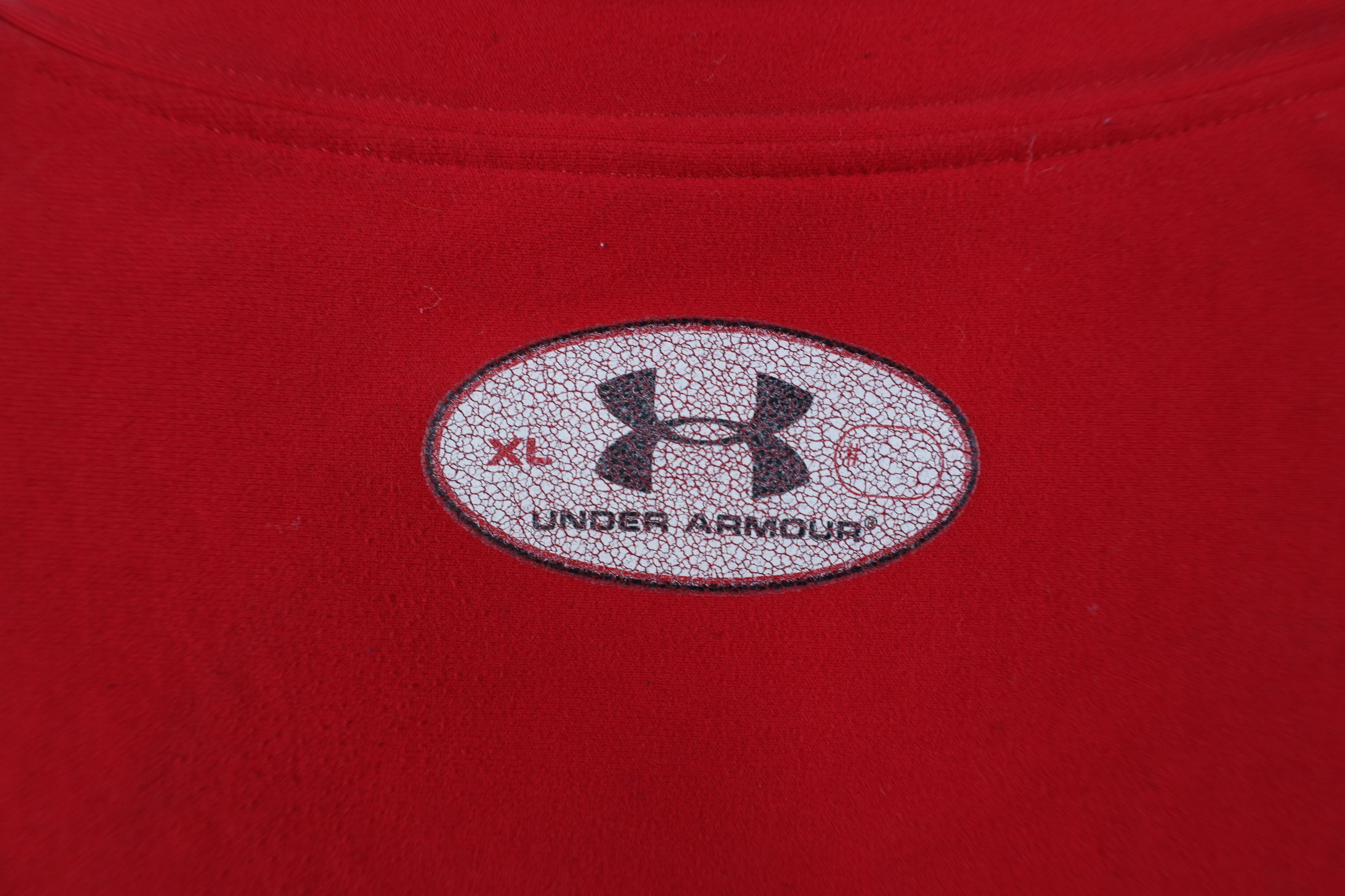 Under Armour Vintage Under Armour Mock Neck Long Sleeve T-Shirt Red Size US XL / EU 56 / 4 - 10 Thumbnail