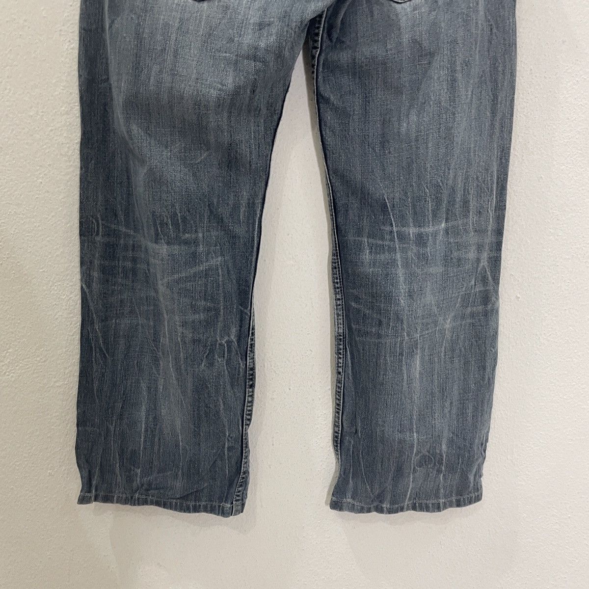 20471120 Vintage Japanese Designer Double Waist Denim Size US 33 - 9 Thumbnail