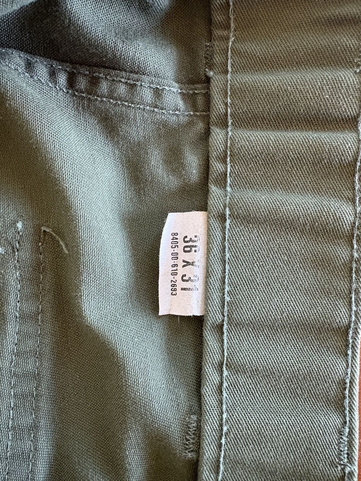 Vintage Vintage US Army OG-507 Utility Trousers — 1982 Issue, 36x31 Size US 36 / EU 52 - 6 Thumbnail