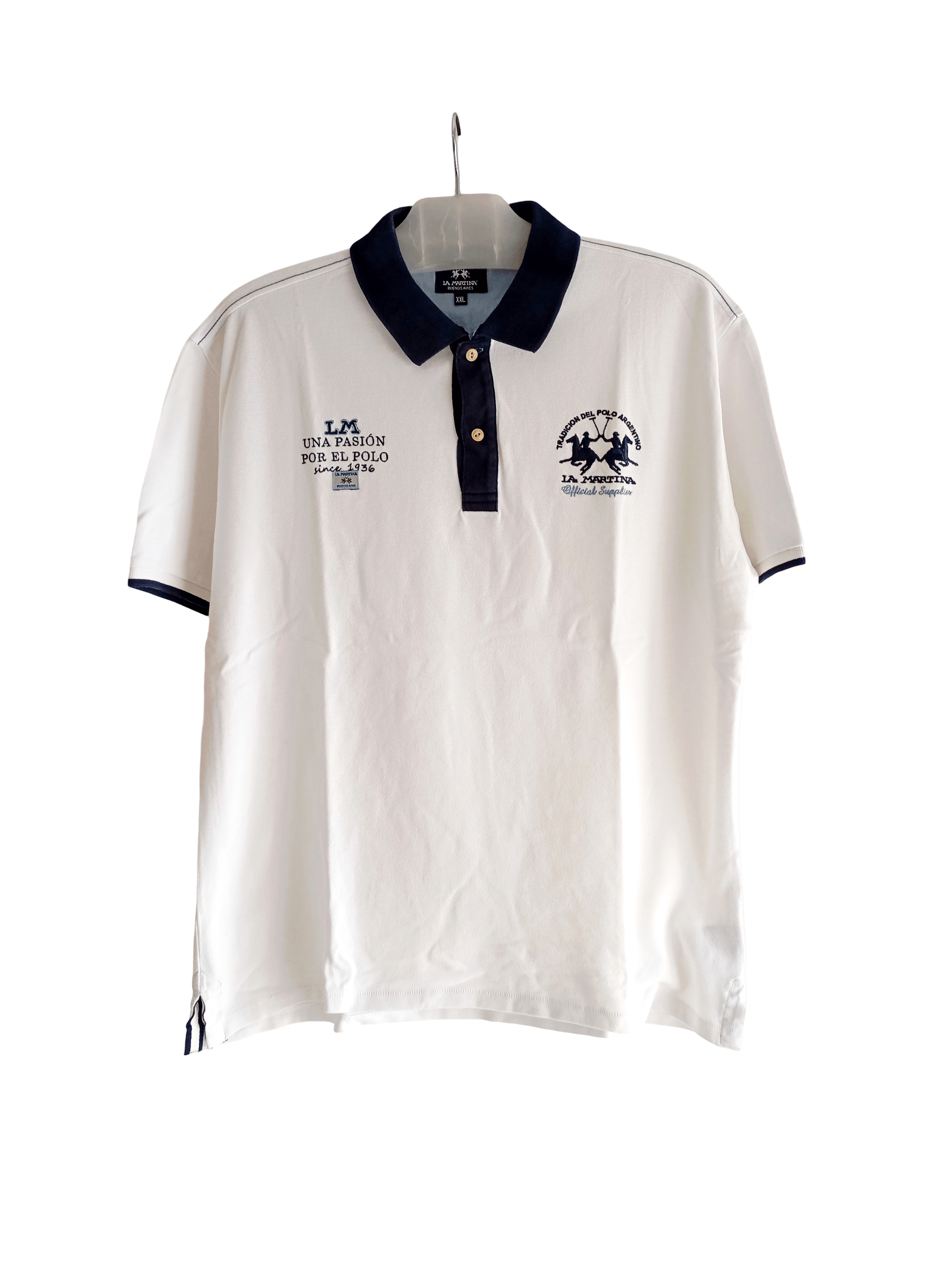 La Martina 🇦🇷 Vintage La Martina Argentina Polo T-Shirt Y2K Retro Size US XL / EU 56 / 4 - 1 Thumbnail