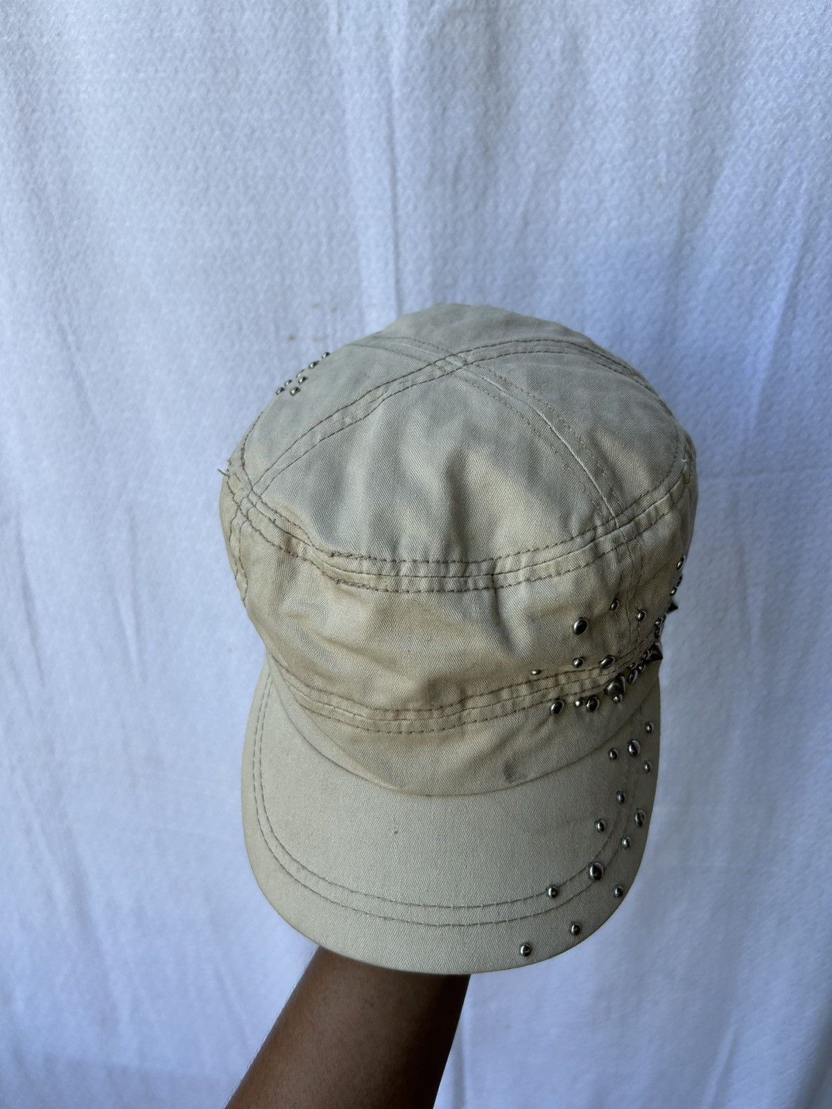 If Six Was Nine × Japanese Brand × Le Grande Bleu (L.G.B.) Studded distressed japanese style hats Size ONE SIZE - 3 Thumbnail