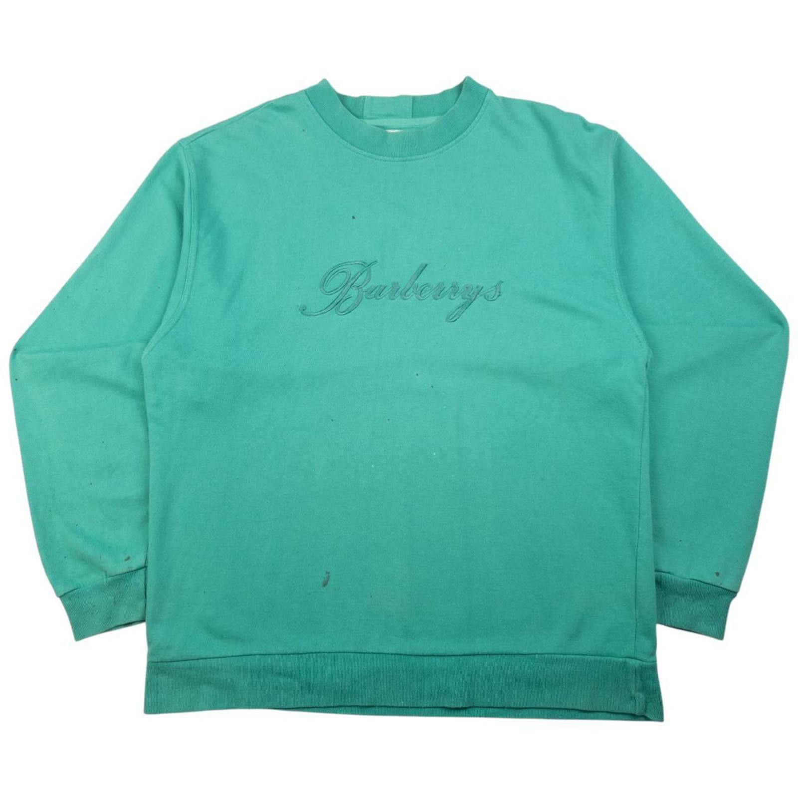 Burberry Vintage Burberry Embroidered Sweatshirt Size M Size US M / EU 48-50 / 2 - 1 Thumbnail