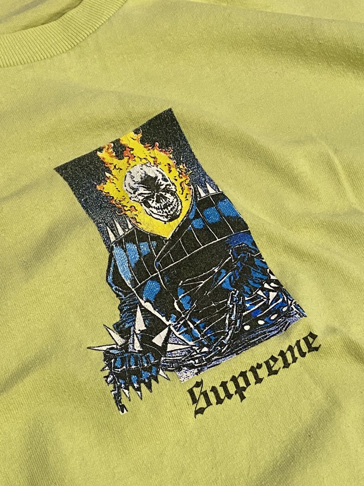 Supreme supreme x marvel ghost rider green t-shirt Size US M / EU 48-50 / 2 - 4 Thumbnail