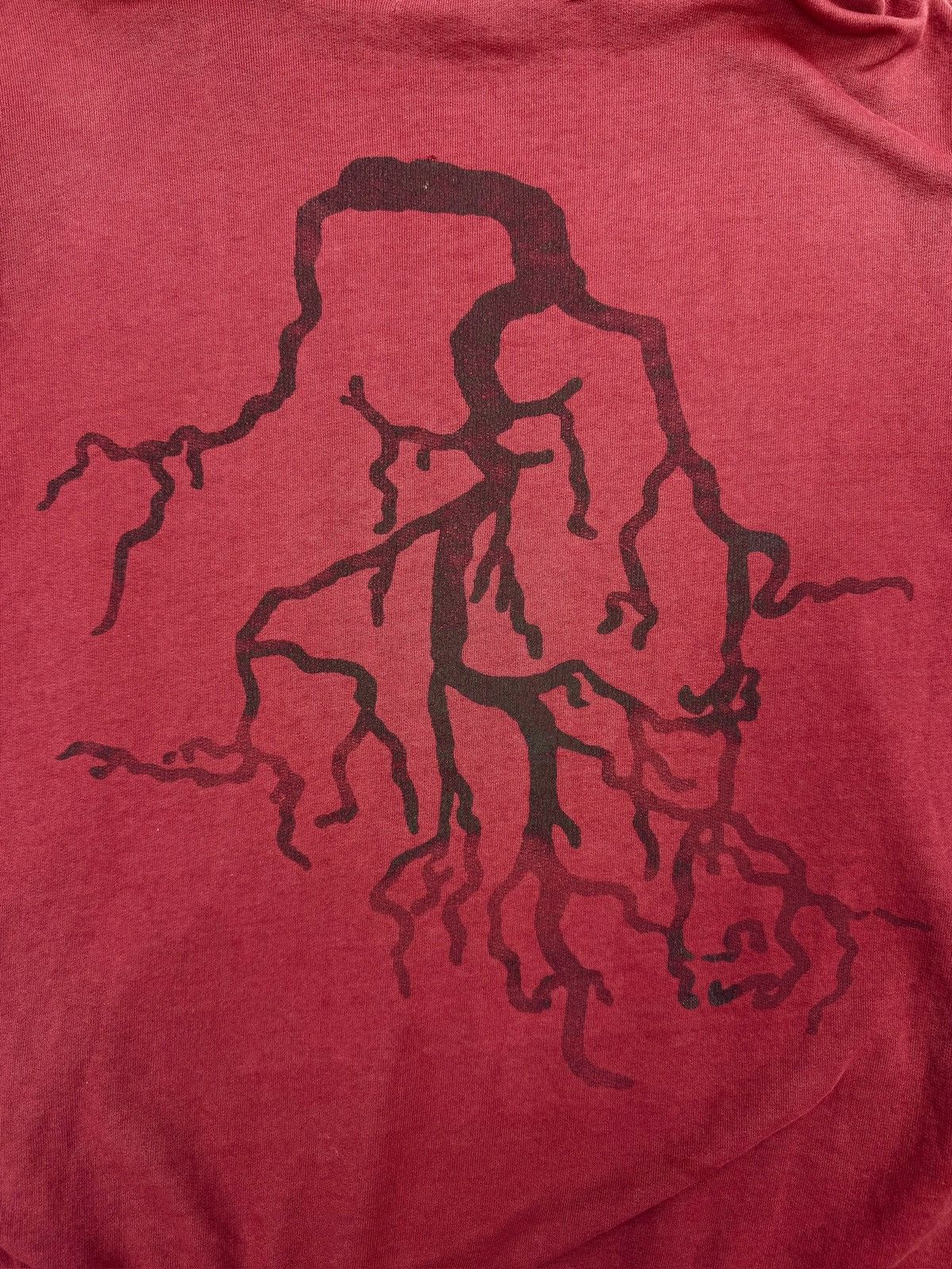 Raf Simons AW02 Raf Simons ‘Virginia Creeper’ Red Faded Roots Hoodie Size US M / EU 48-50 / 2 - 2 Thumbnail