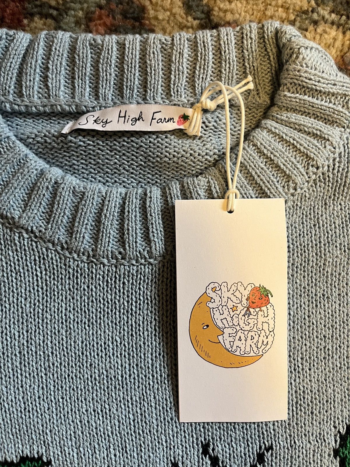 Sky High Farm Workwear Sky High Farm Tomato Intarsia-Knit Sweater Size US S / EU 44-46 / 1 - 3 Thumbnail