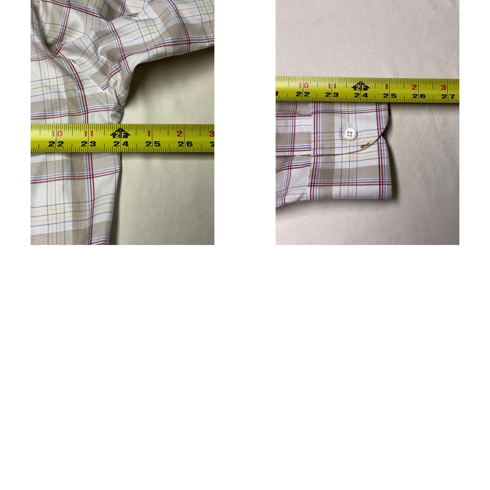 Ermenegildo Zegna VINTAGE Ermenegildo Zegna Shirt Plaid Button-Down Shirt Men M White Cotton Button-Up Long Sleeve Collared Casual Business Size US M / EU 48-50 / 2 - 8 Thumbnail