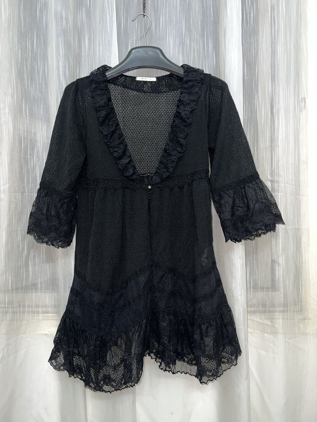 LIZ LISA Axes Femme black lace mesh cardigan 🖤🥀 Size ONE SIZE - 12 Thumbnail