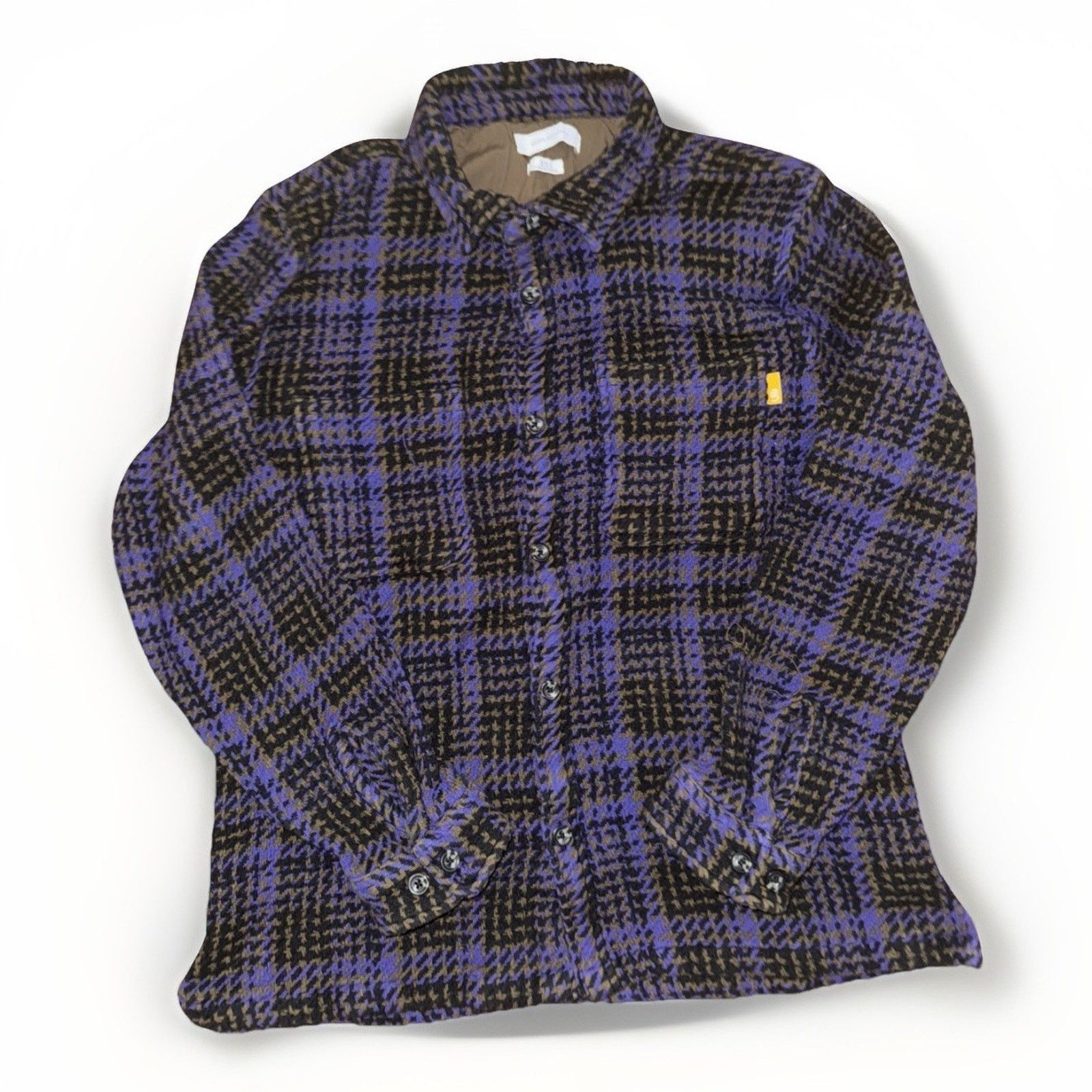 Urban Outfitters × Vintage Urban Outfitters Double Pocket Wolf Fang Plaid Knit Jacket M Size US M / EU 48-50 / 2 - 1 Thumbnail