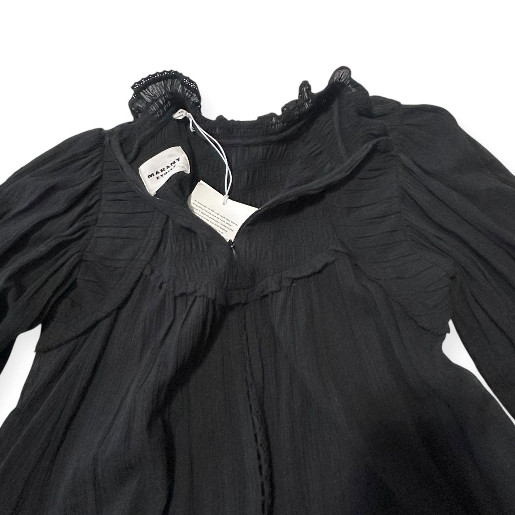 Isabel Marant Etoile ISABEL MARANT ÉTOILE Isma Black Mini Dress, Size FR36/S, NW Size XS / US 0-2 / IT 36-38 - 10 Thumbnail