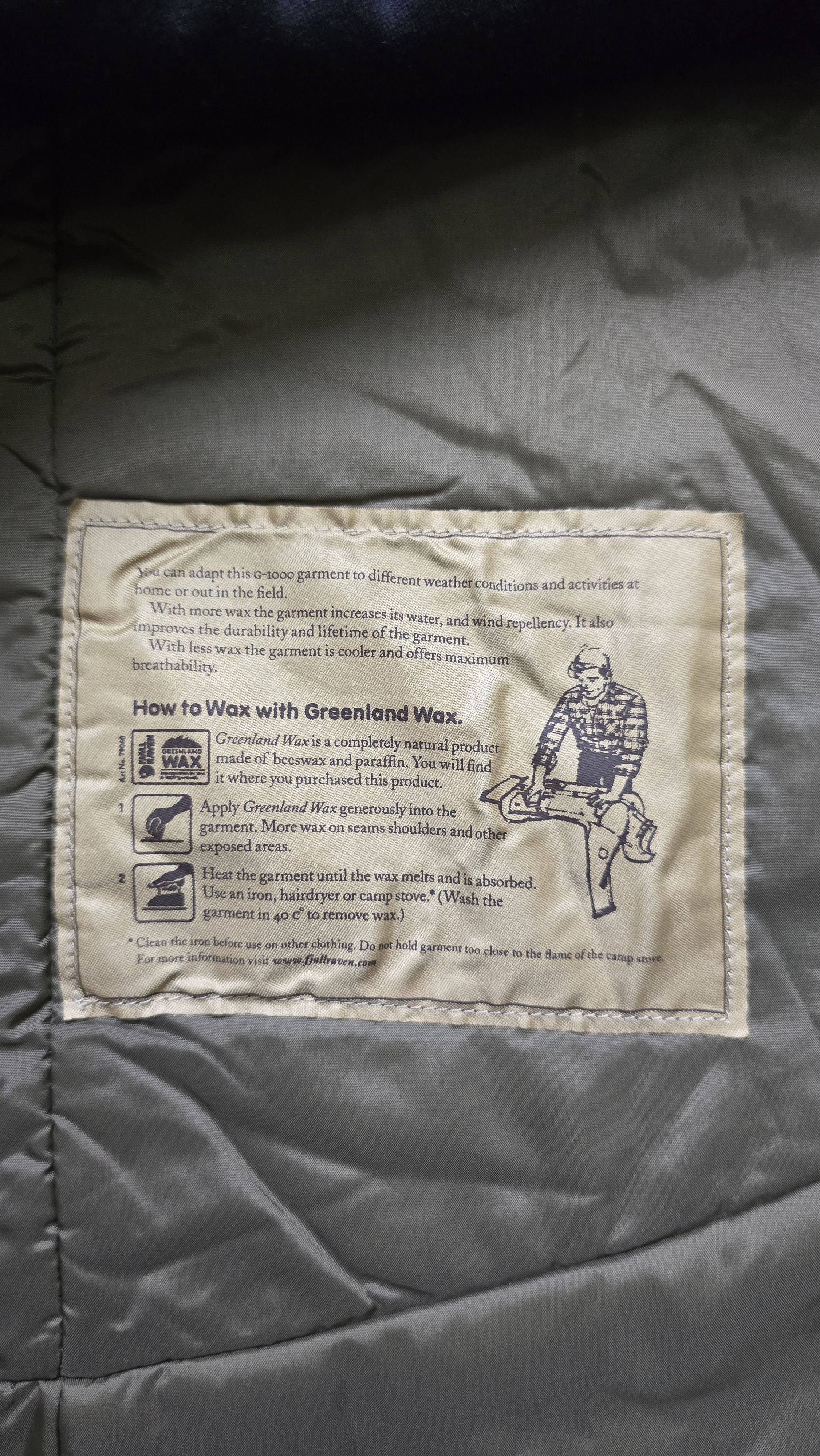 Fjallraven Luhkka Cape Jacket G-1000 Waxed Fur Hood Olive Poncho Size US S / EU 44-46 / 1 - 22 Thumbnail