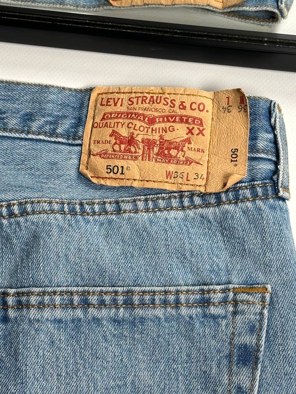 Levi's 90s Vintage Levis Wide USA Super baggy Jean Size US 36 / EU 52 - 5 Thumbnail