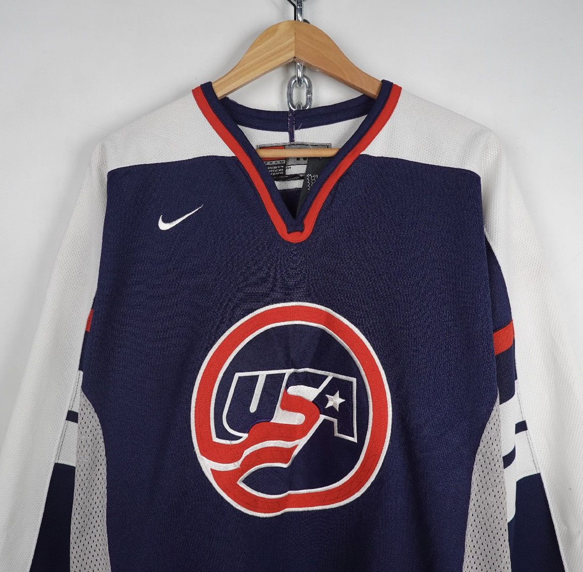 Nike 1998 USA Hockey Nike Jersey - Size M Size US M / EU 48-50 / 2 - 2 Thumbnail