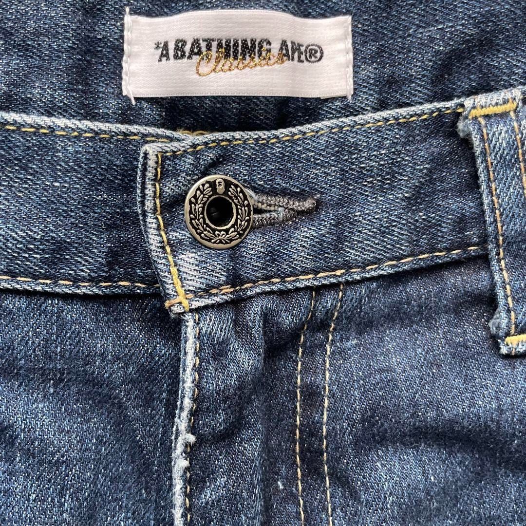 Bape A Bathing Ape (BAPE) - L Baggy Short Embroidered Backprint Size US 32 / EU 48 - 7 Thumbnail