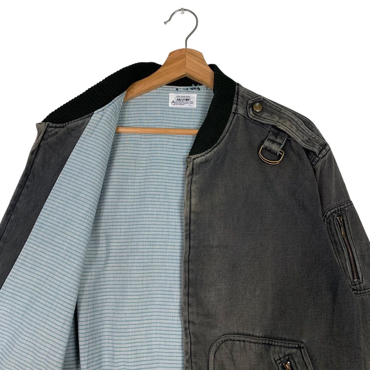 Japanese Brand HALEI-WA Casual Wear Bomber Jacket #0222-C10 Size US L / EU 52-54 / 3 - 11 Thumbnail