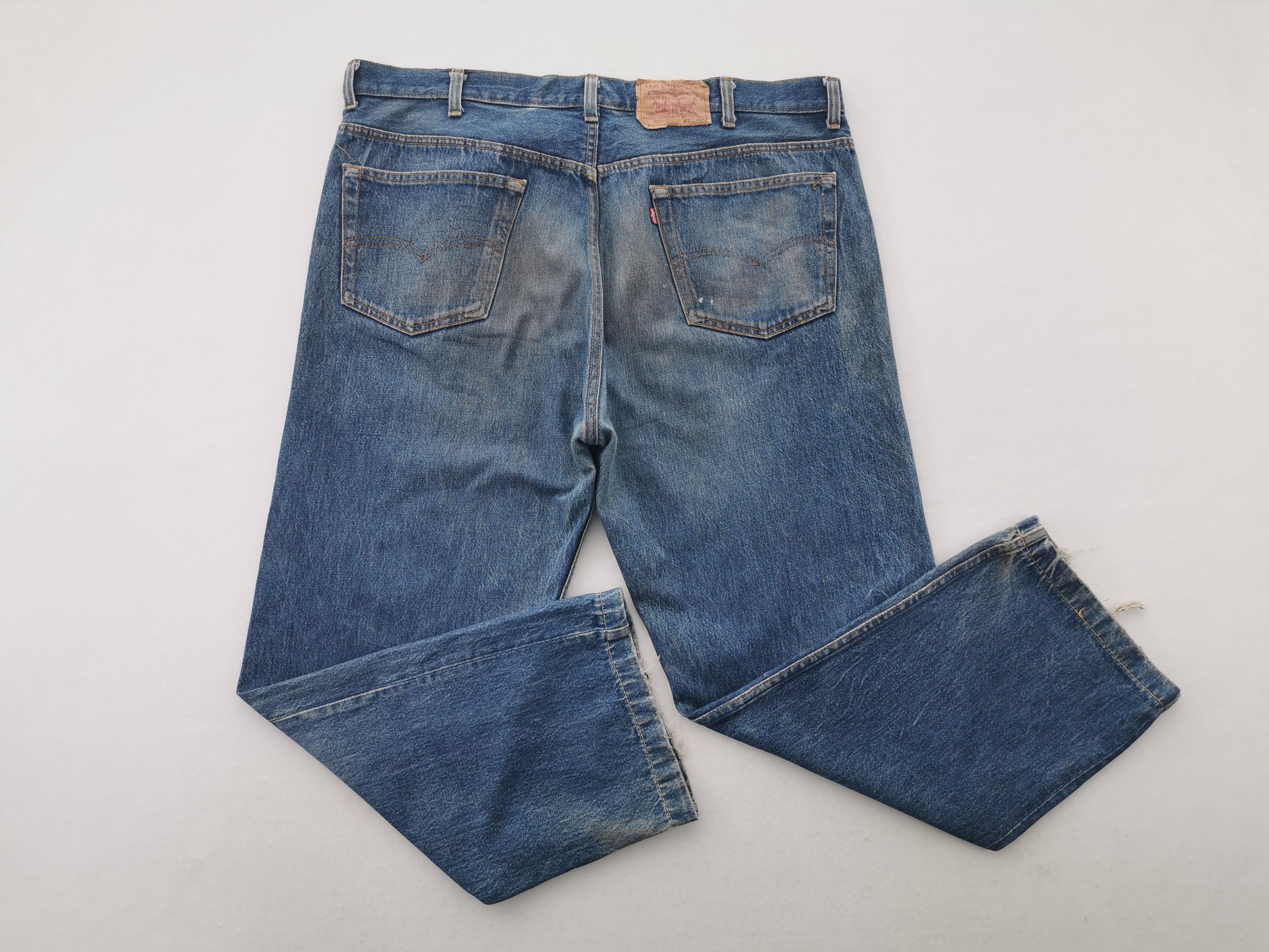 Levi's Distressed Vintage 90s Levis Lot 501 Denim Made In Japan Size US 41 - 5 Thumbnail