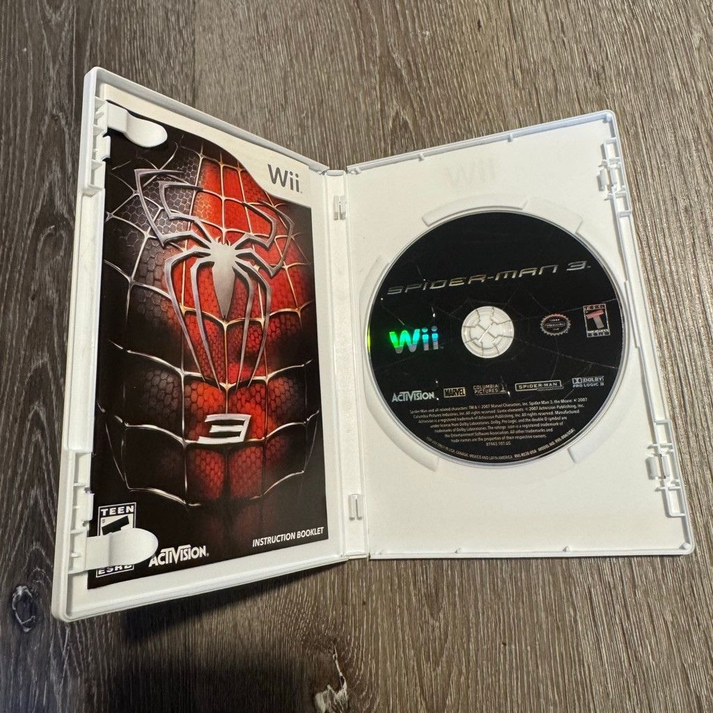 Marvel Comics Wii Activision Spider-Man 3 Video Game Size ONE SIZE - 3 Thumbnail