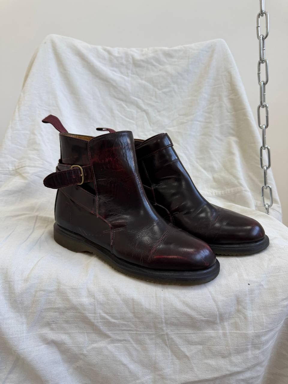 Dr. Martens D.r. Martens Women Leather Luxury Chelsea Ankle Y2K Size US 6 / IT 36 - 2 Thumbnail