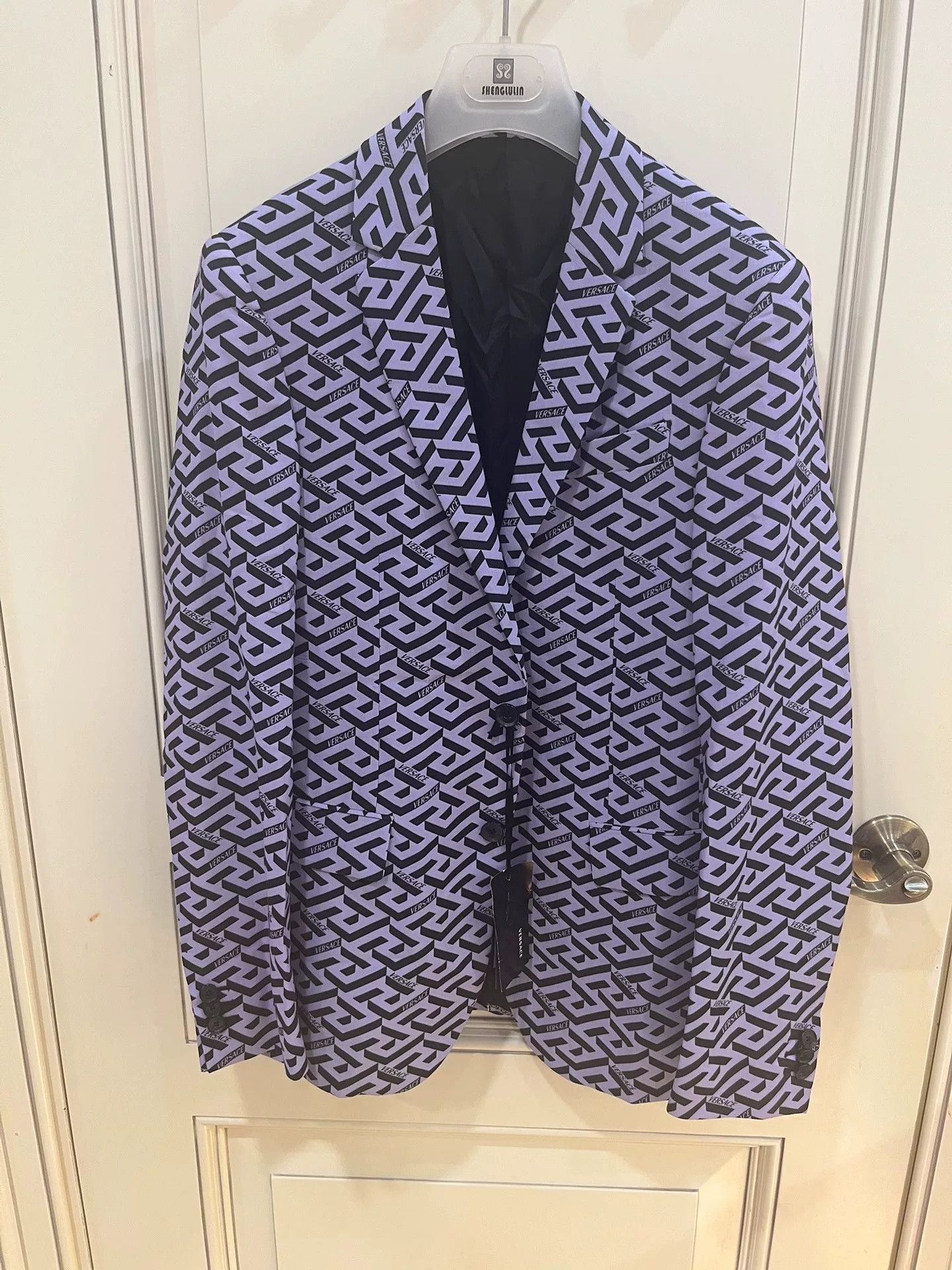 Versace Versace La Greca All-Over Print Blazer Size US S / EU 44-46 / 1 - 3 Thumbnail