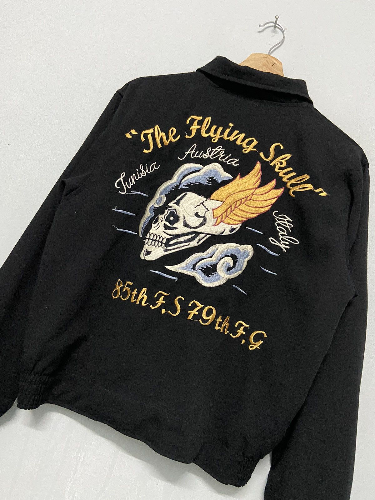 Tailor Toyo Vintage 90s Tailor Toyo Flying Skull Sukajan Embroidery Rare Size US M / EU 48-50 / 2 - 3 Thumbnail