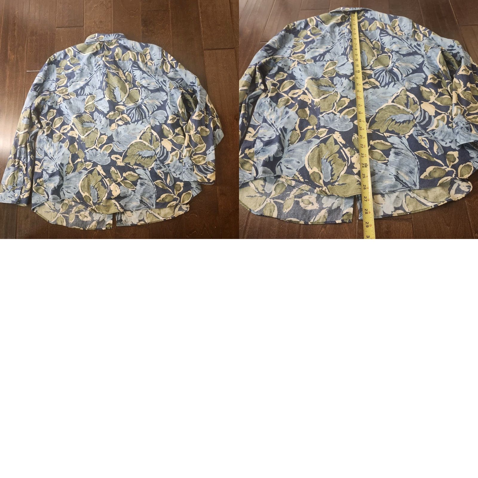 Chaps Chaps Button-Up Shirt Mens 2X Floral Hawaiian Blue Multicolor Casual Shirt 3/4 Sleeve Size US XXL / EU 58 / 5 - 9 Thumbnail
