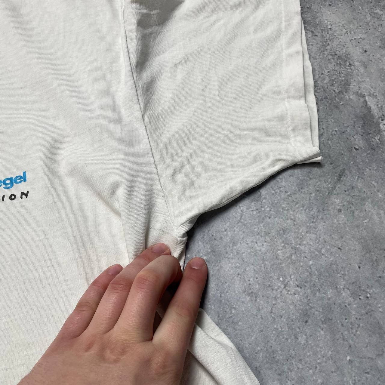 Vintage Vintage 90s Kinder Chocolate Collection Thrashed T Shirt Size US XL / EU 56 / 4 - 13 Thumbnail