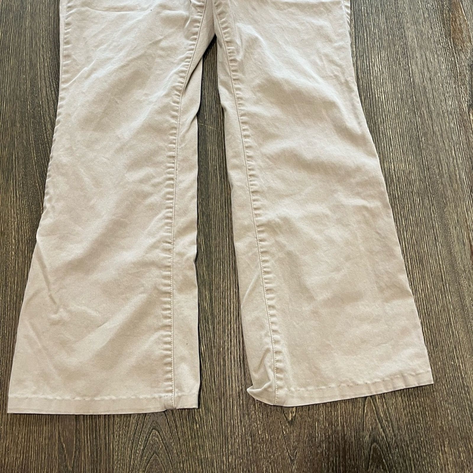 American Eagle Outfitters American Eagle Stretch Kick Bootcut Pants Mid Rise Tan 14 Size 36" / US 14 / IT 50 - 2 Thumbnail