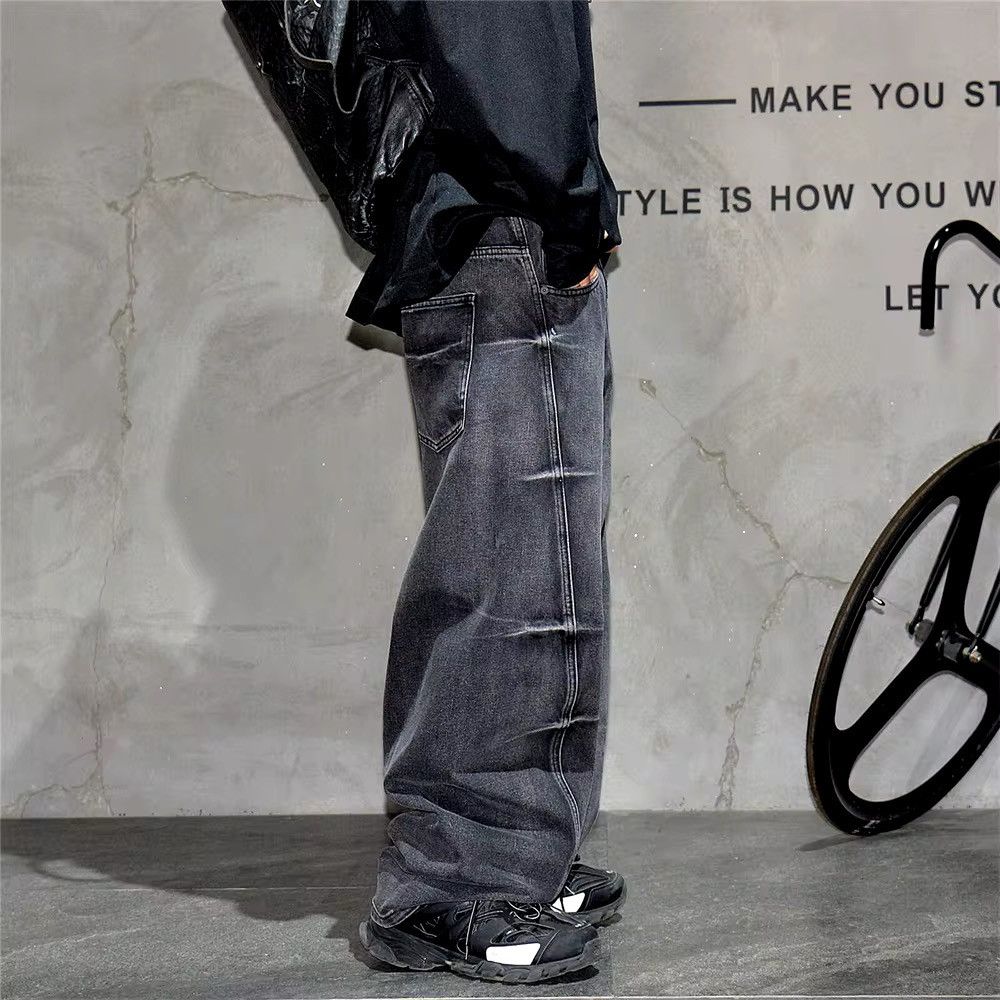 Designer × Jean Streetwear Baggy Vintage Washed Jeans Pants Size US 29 - 3 Thumbnail