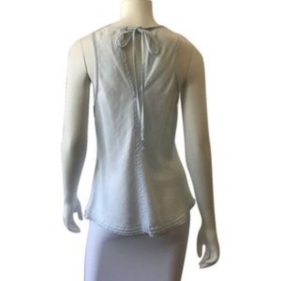 Anthropologie Cloth & Stone Tie Back Sleeveless Top Baby Blue Size S / US 4 / IT 40 - 5 Thumbnail