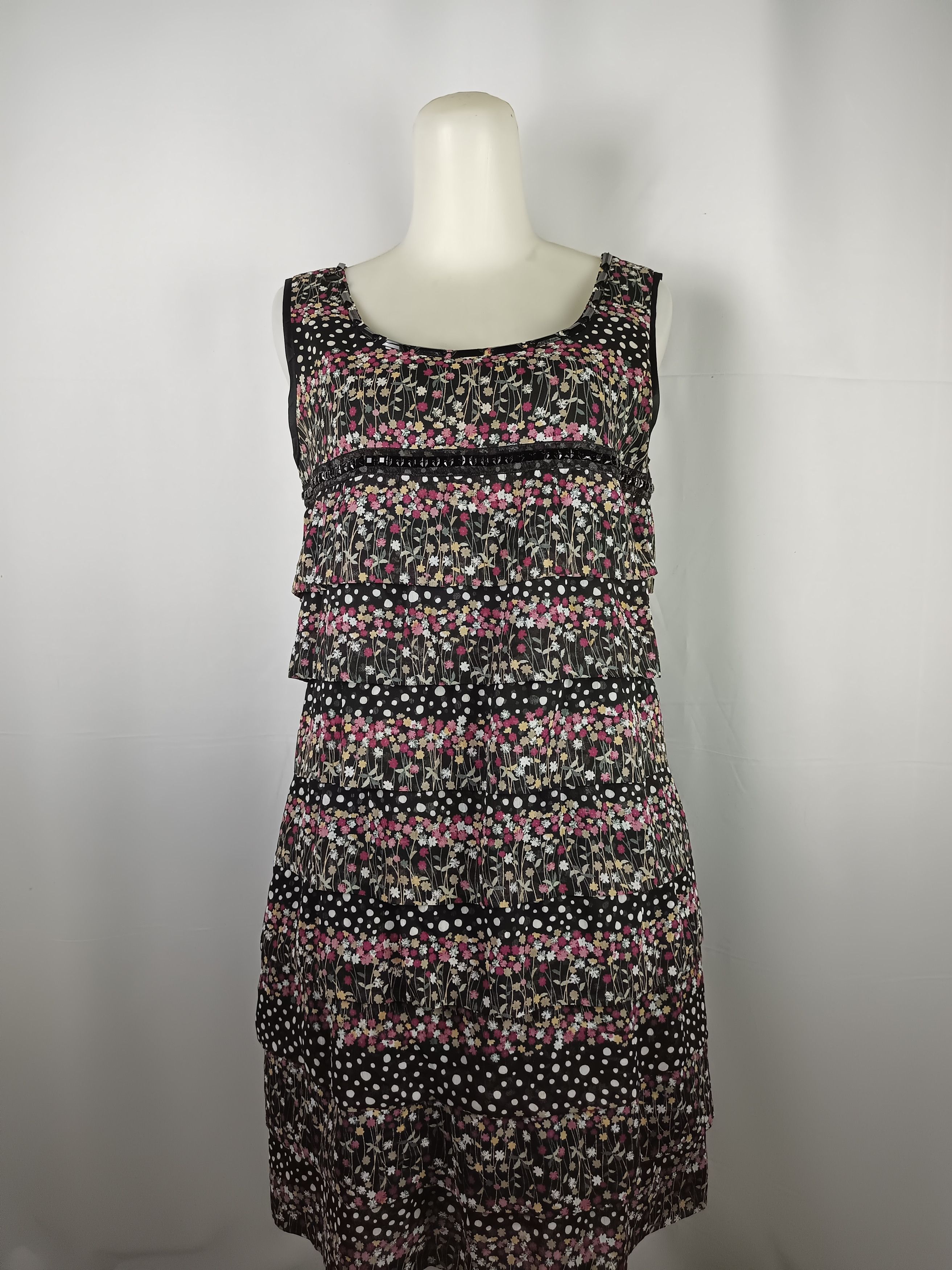 Japanese Brand × Vintage MIND BRIDGE Floral & Polka Dots Print Sleeveless Dress Size M / US 6-8 / IT 42-44 - 1 Thumbnail