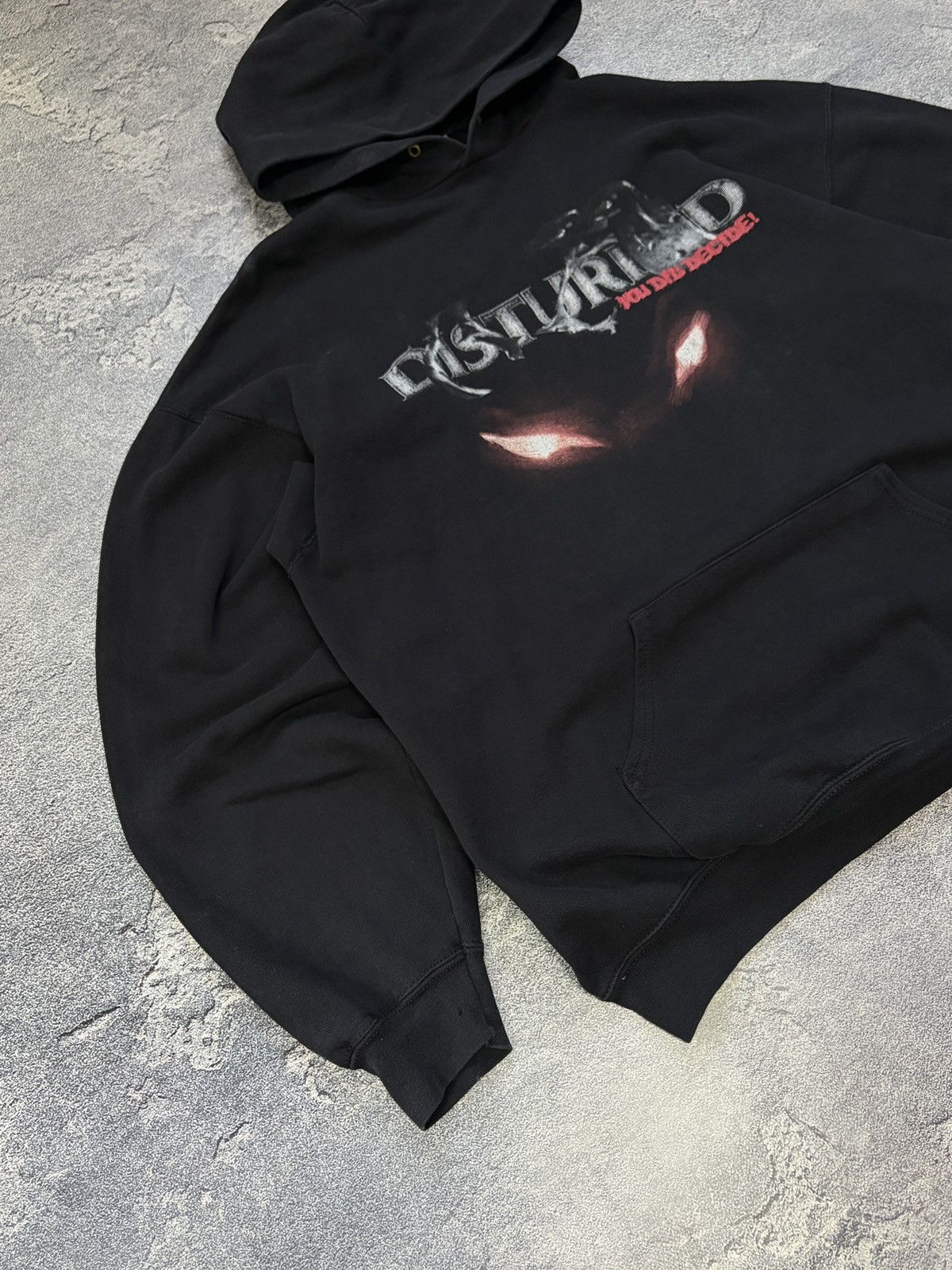 Vintage Vintage Disturbed Hoodie Black Rock Band Tour Merch 2000s XL Size US XL / EU 56 / 4 - 9 Thumbnail
