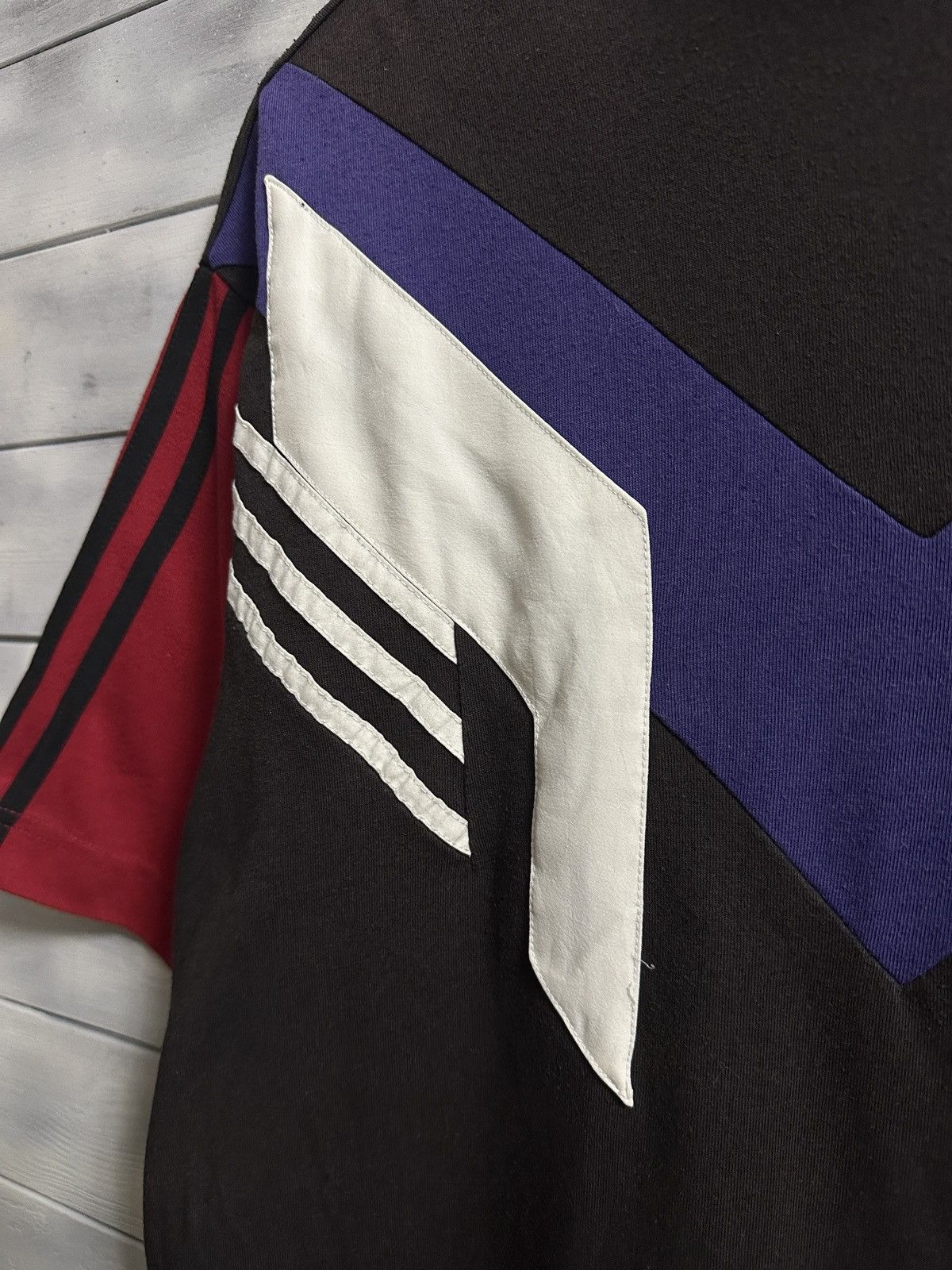 Adidas Rare Vintage 80s 90s Adidas Geometric Colorblock T-Shirt Size US M / EU 48-50 / 2 - 4 Thumbnail