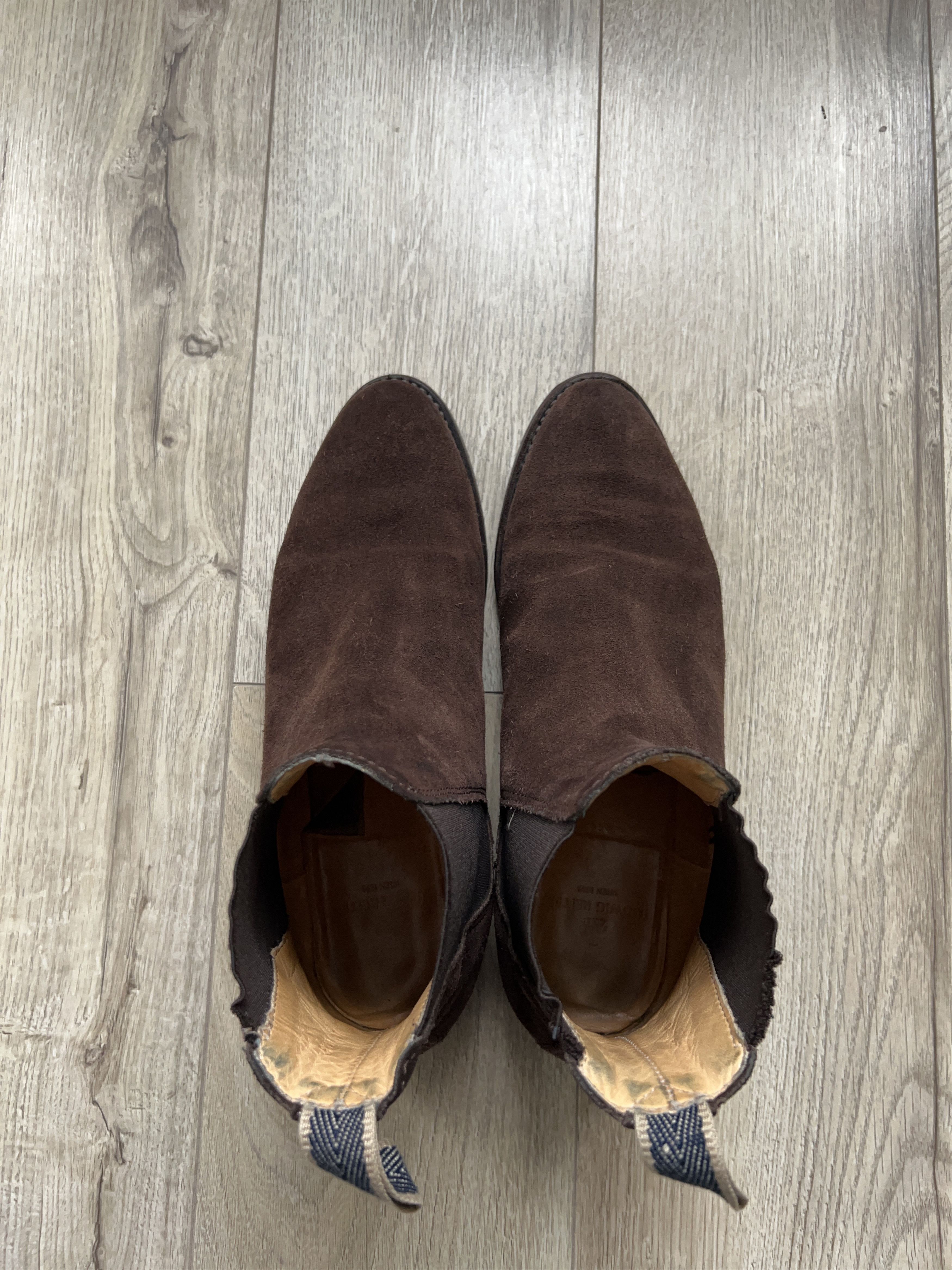 Ludwig Reiter × Vintage Womens Suede Chelsea Boots Brown Size UK 7 EU 40 25 cm Size US 9.5 / IT 39.5 - 2 Thumbnail