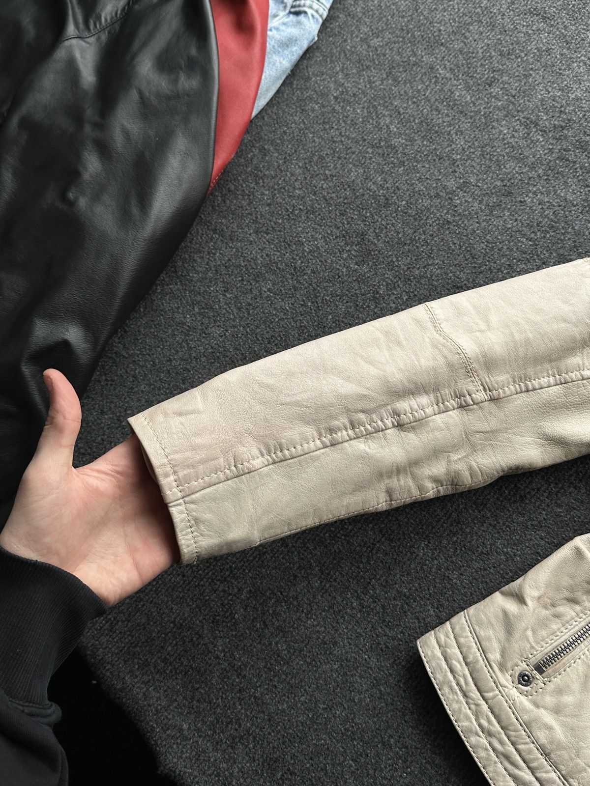 Gypsy SEXY 18+🚨Y2K TYPE DIRTY SLIM FIT ZIP LEATHER JACKET Size M / US 6-8 / IT 42-44 - 8 Thumbnail