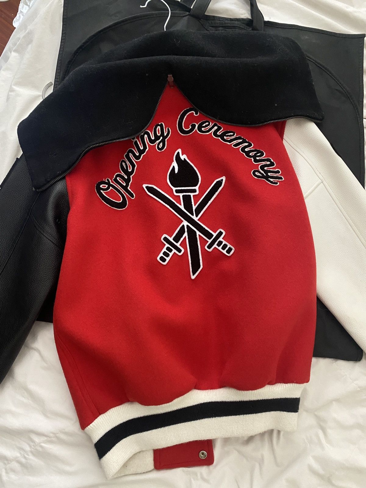 Kith × Opening Ceremony Opening Ceremony Torch Hooded Varsity Jacket Jewel Size XS / US 0-2 / IT 36-38 - 5 Thumbnail