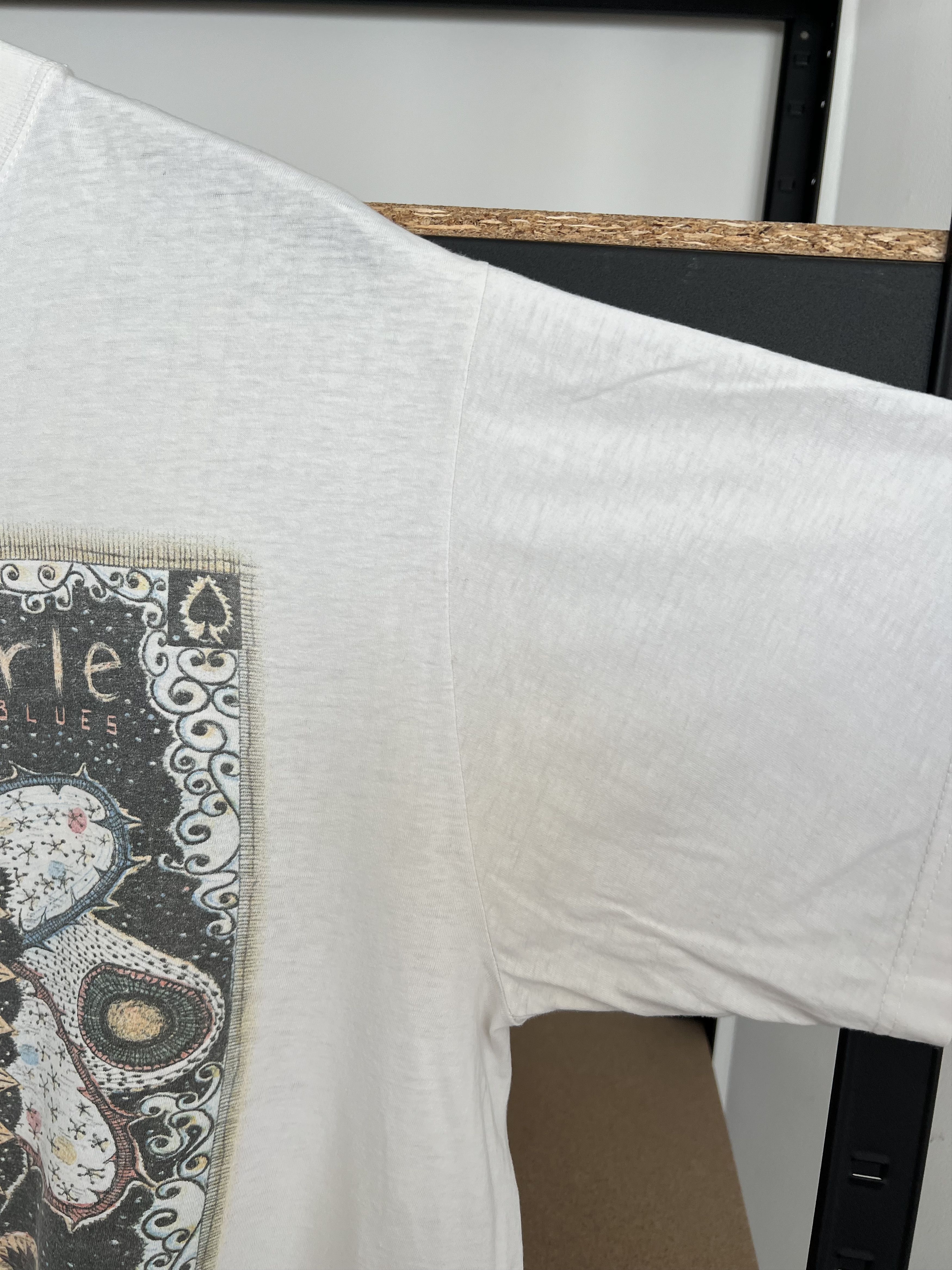 Band Tees Vintage 2000 Steve Earle Transcendental Blues White T-shirt Size US L / EU 52-54 / 3 - 9 Thumbnail