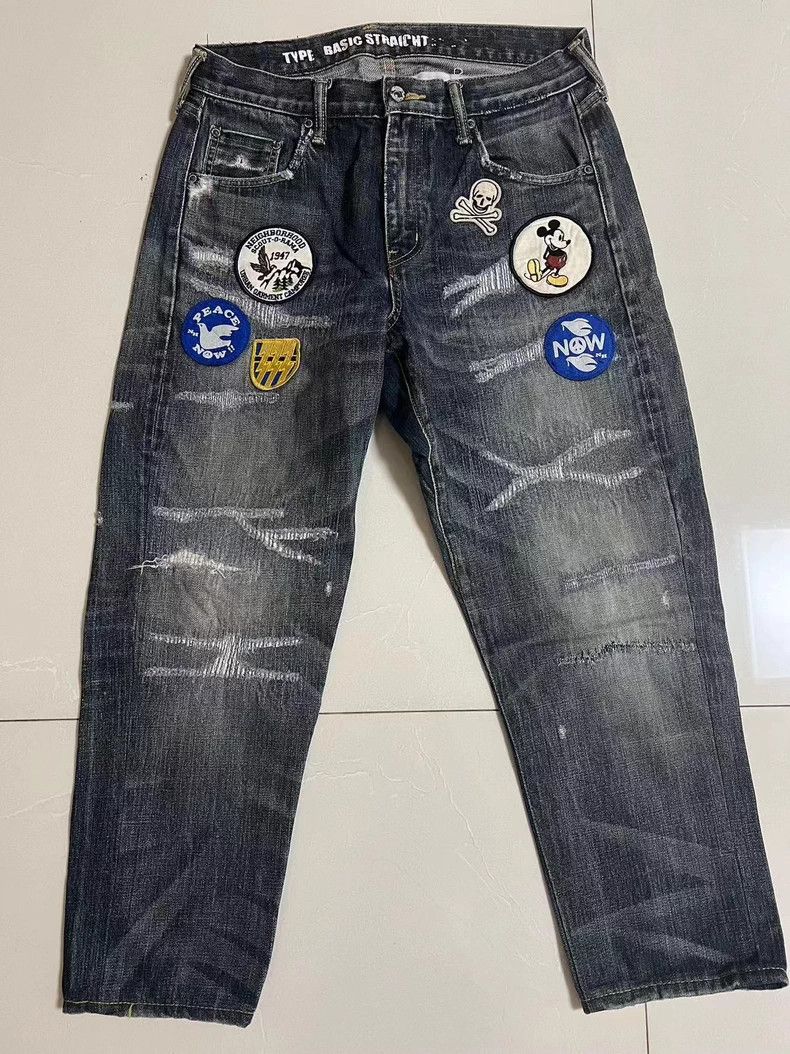 Neighborhood Neighborhood Disney 2009 Denim Jeans Size US 26 / EU 42 - 1 Thumbnail