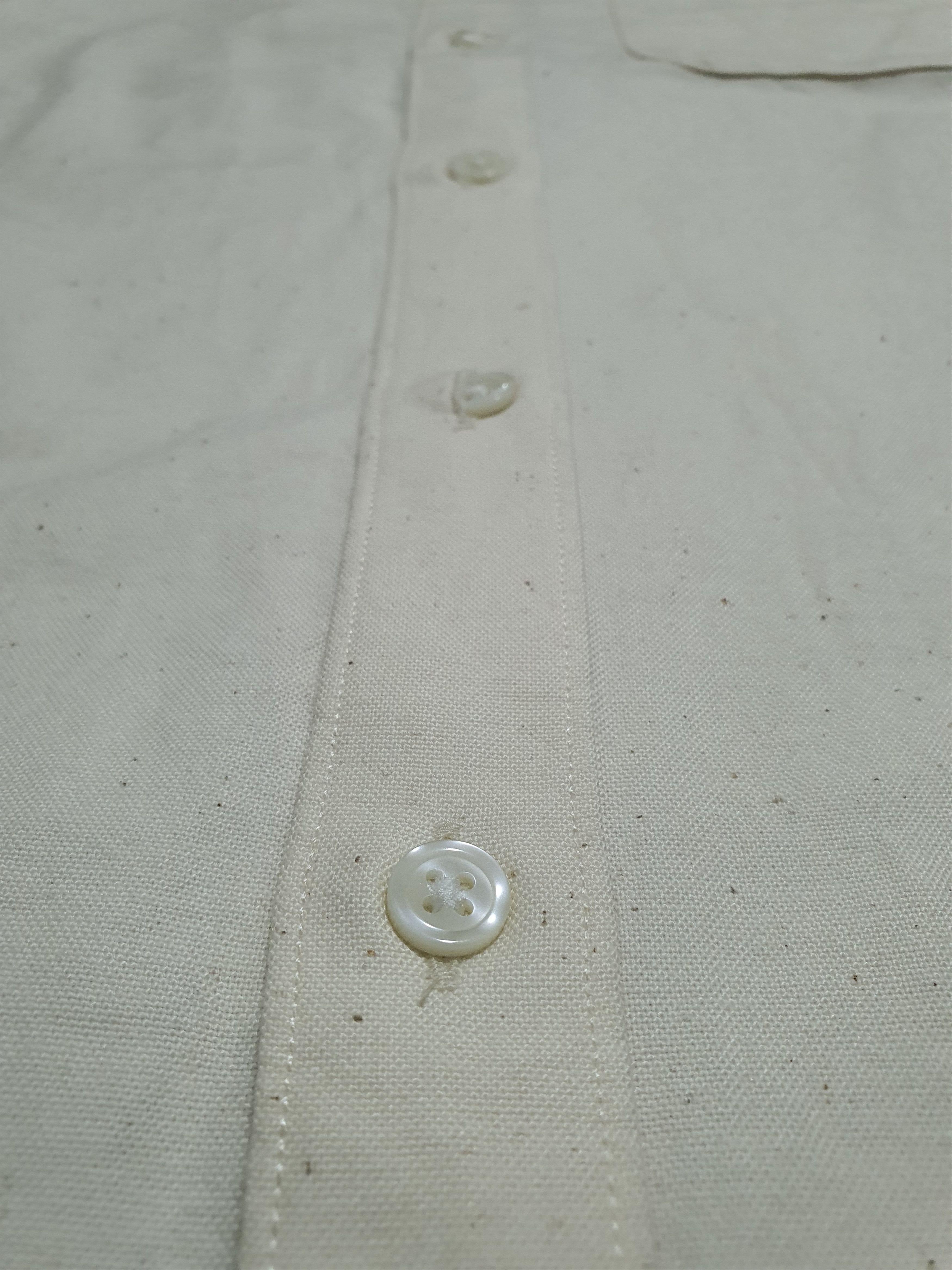 Japanese Brand × Muji MUJI BEIGE 20/28.5 BUTTON SHIRT Size US S / EU 44-46 / 1 - 6 Thumbnail