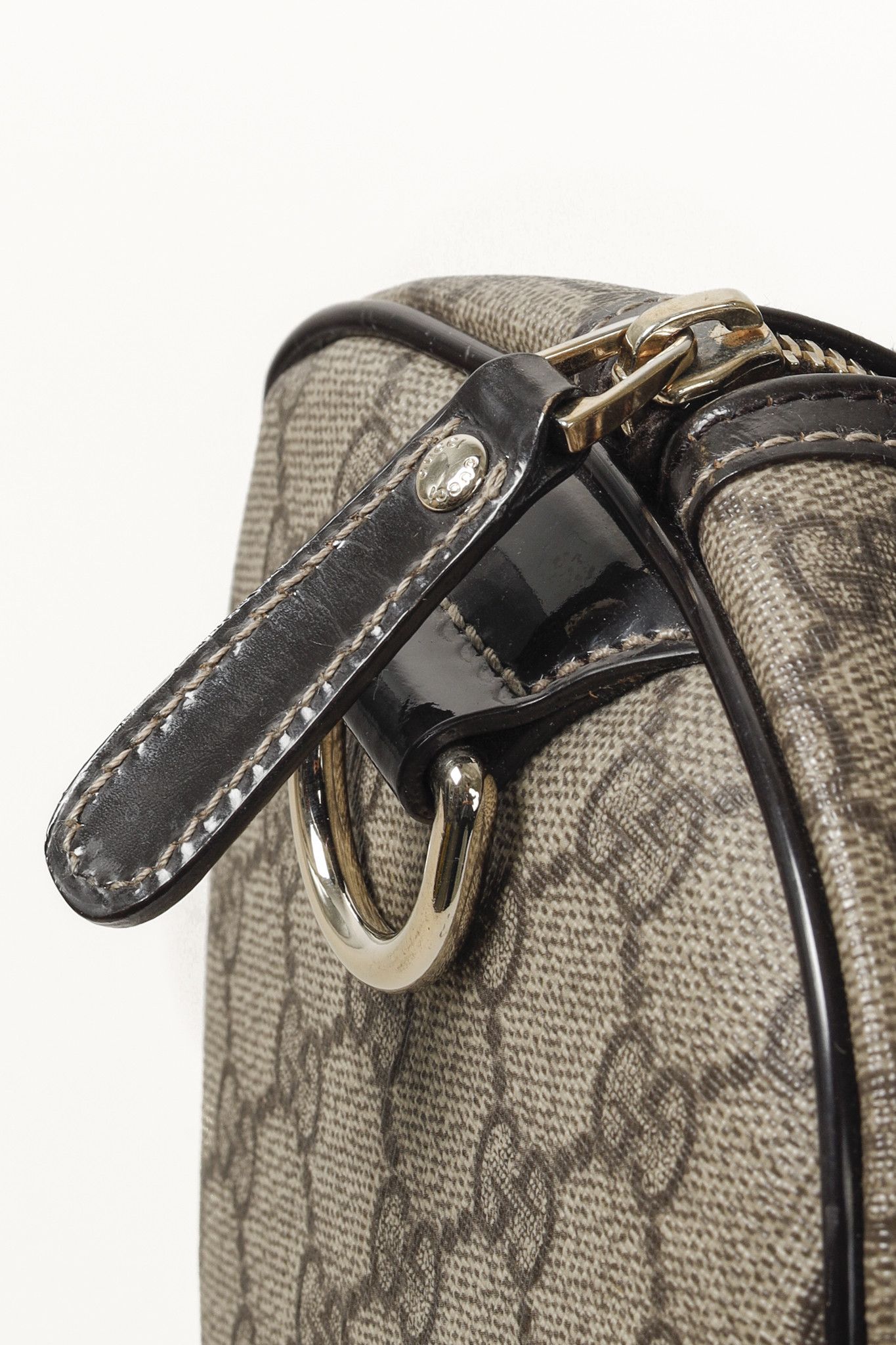 Gucci Gucci Brown Patent Medium GG Joy Boston Bag Size ONE SIZE - 11 Thumbnail