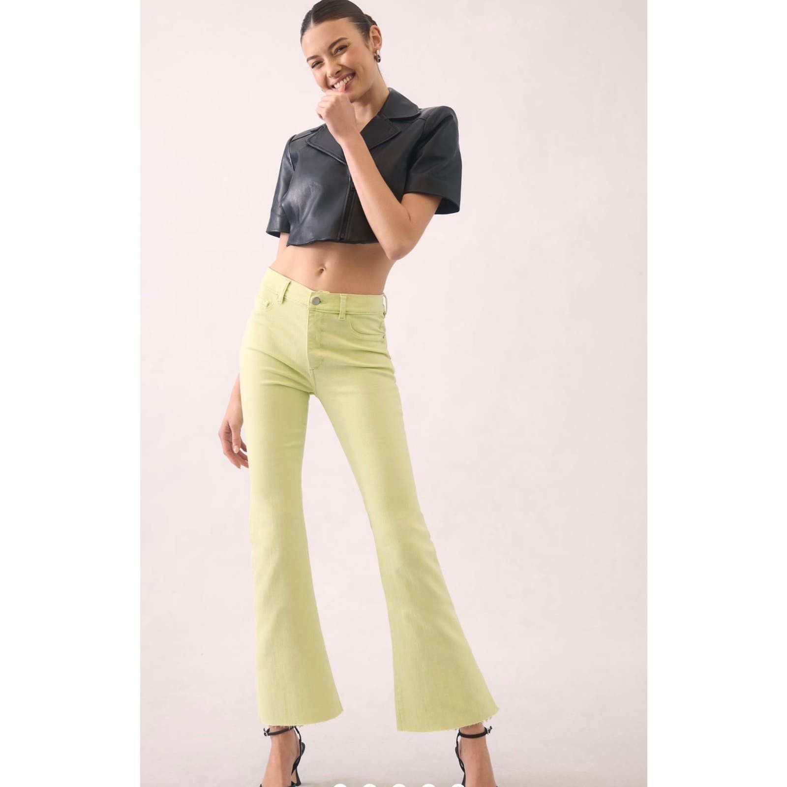 image of NWT Dl1961 - Bridget Boot Pants Size 25 $210 in Green, Women's