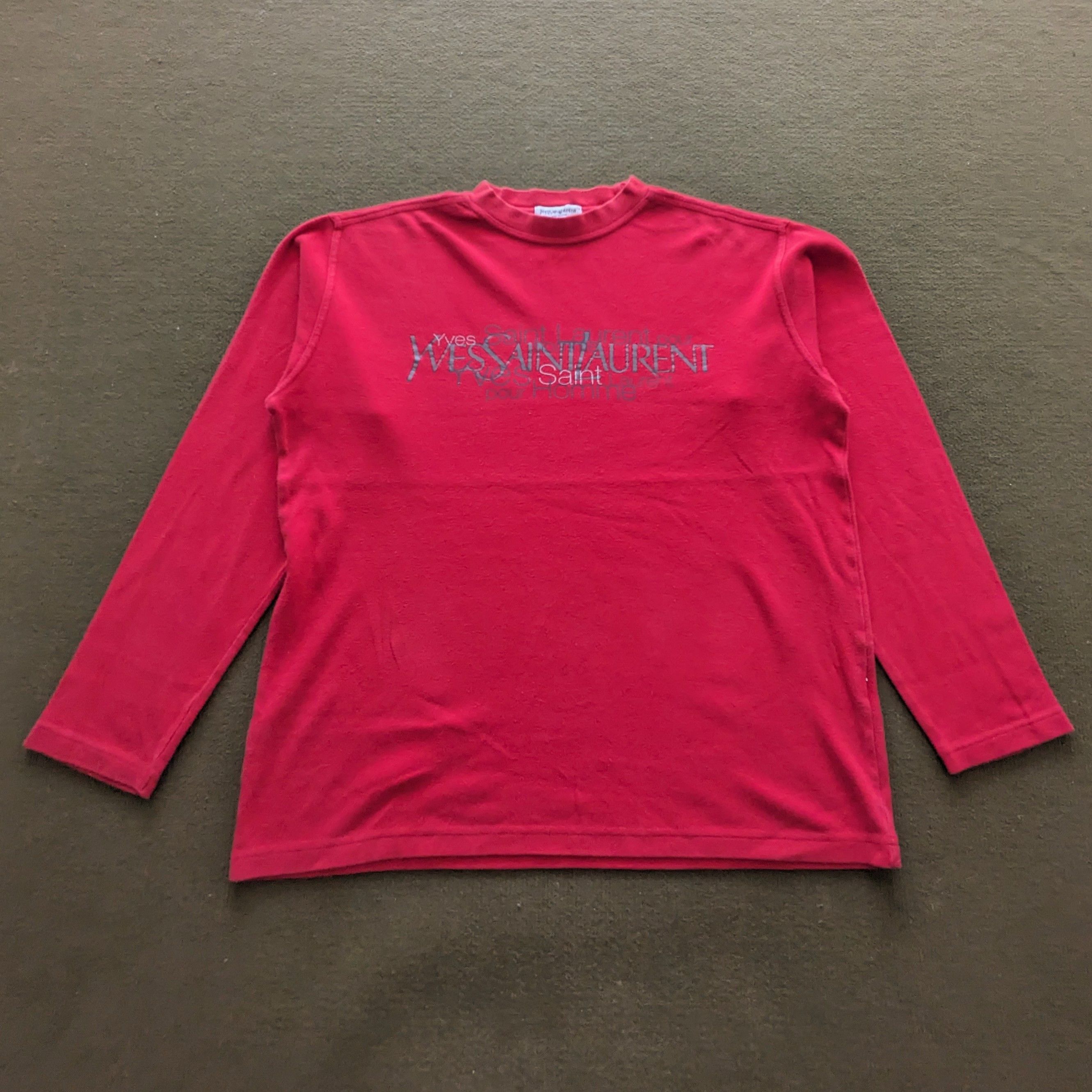 Yves Saint Laurent Vintage Yves saint Laurent Luxury Brand Long T-shirt Size US XL / EU 56 / 4 - 1 Thumbnail