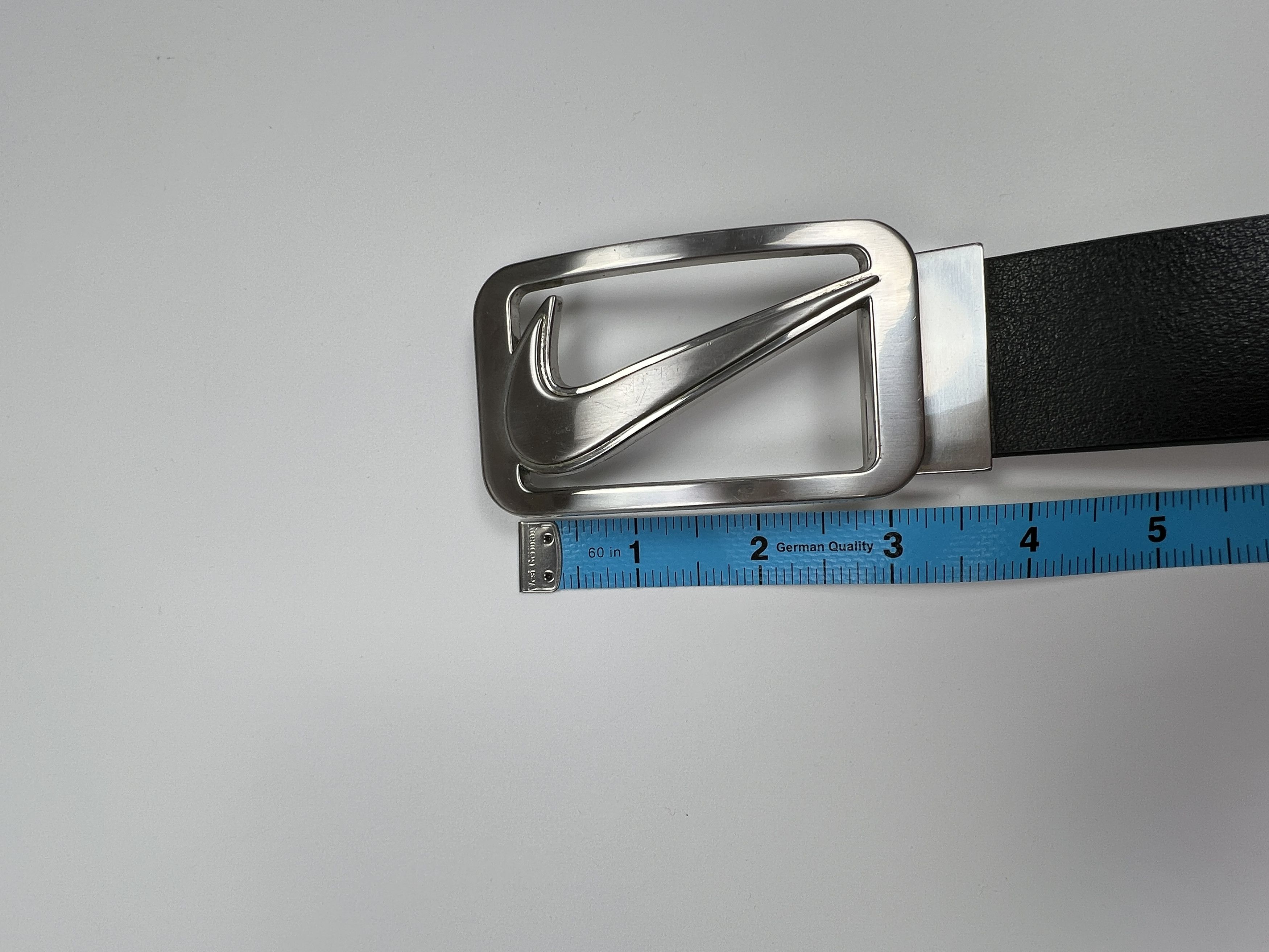 Nike Vintage Rare Nike Golf Big Metal Buckle Swoosh Logo Belt Size ONE SIZE - 10 Thumbnail