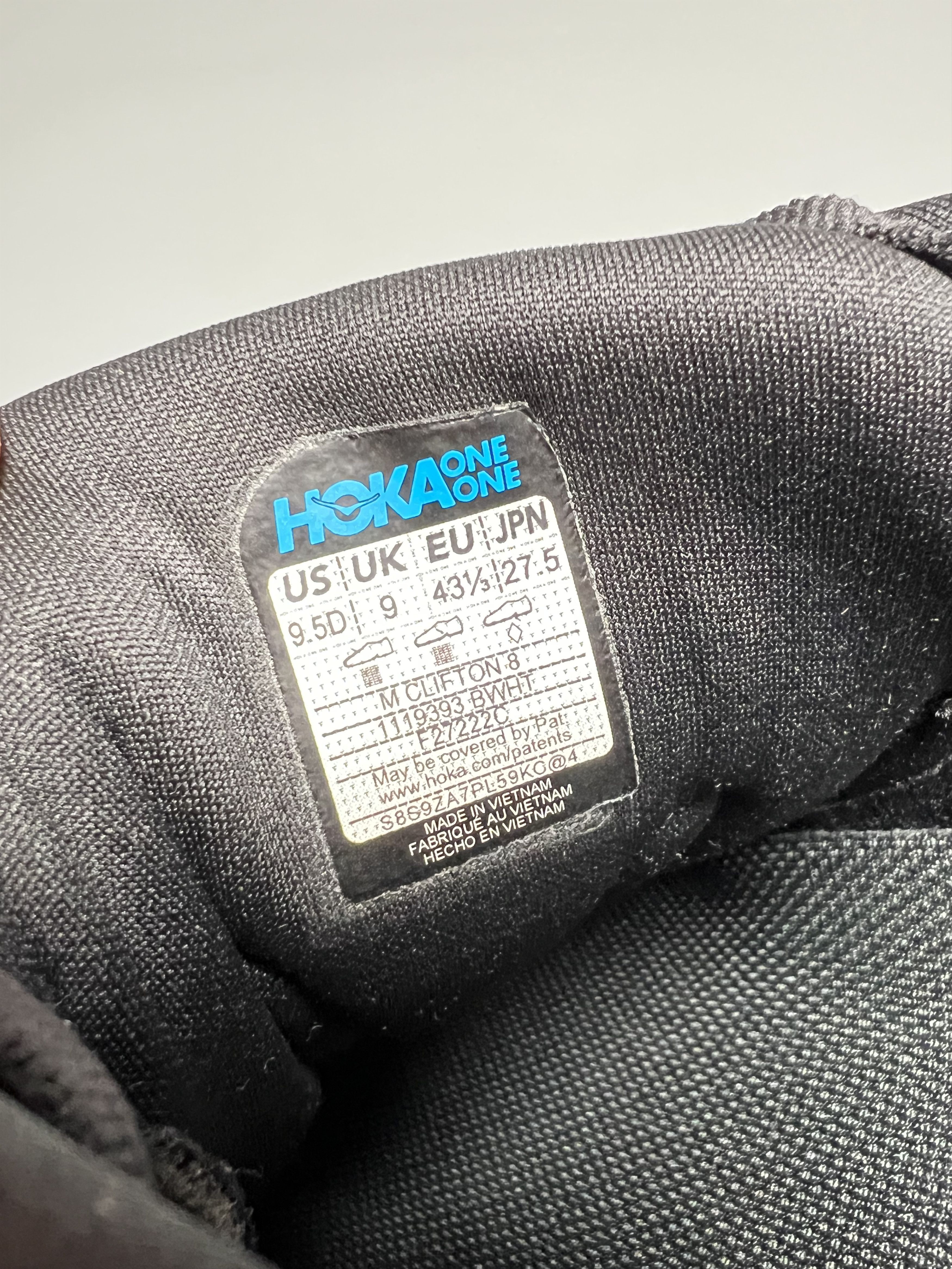 Hoka 9.5D Hoka One One Clifton 8 Men's Running Shoes Gym Walking Size US 9.5 / EU 42-43 - 11 Thumbnail